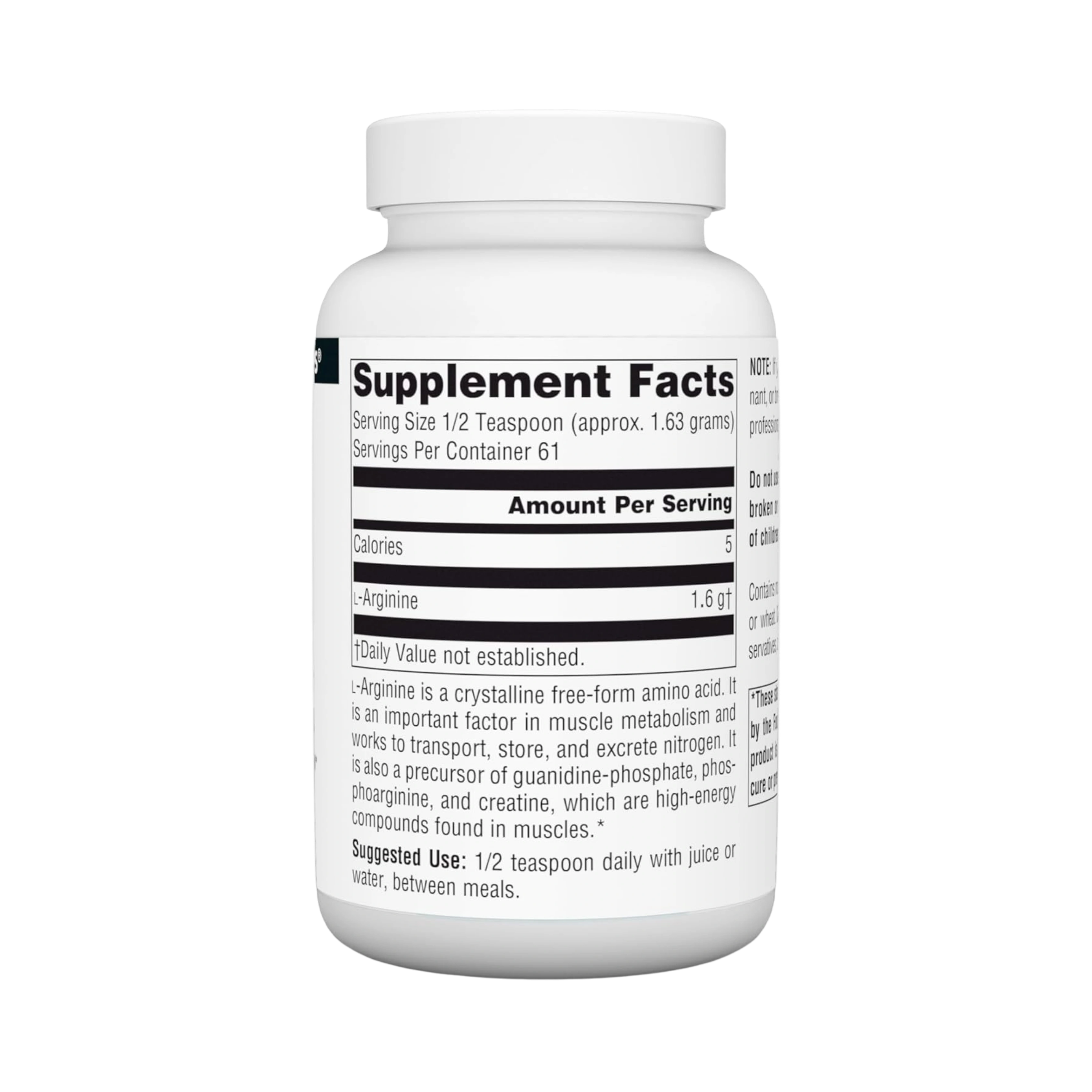 Source Naturals, L-Arginine Powder Supplement, 100 Grams