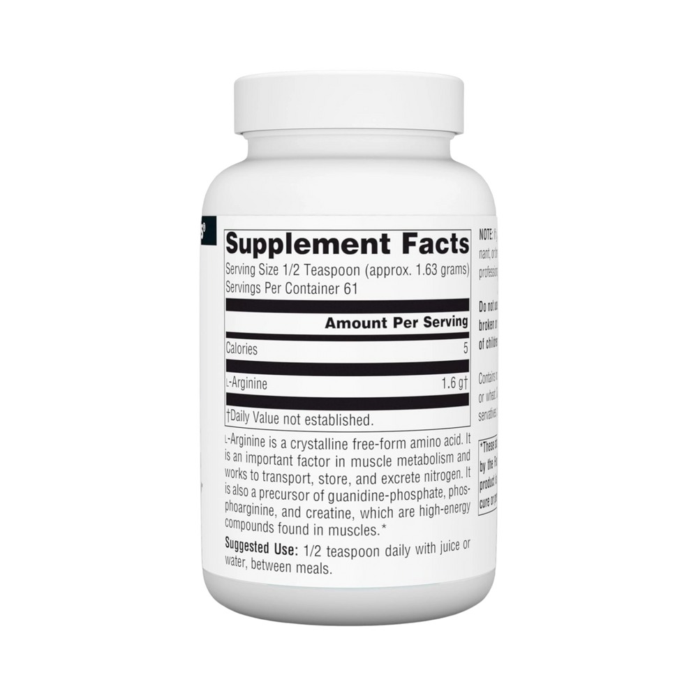 Source Naturals, L-Arginine Powder Supplement, 100 Grams