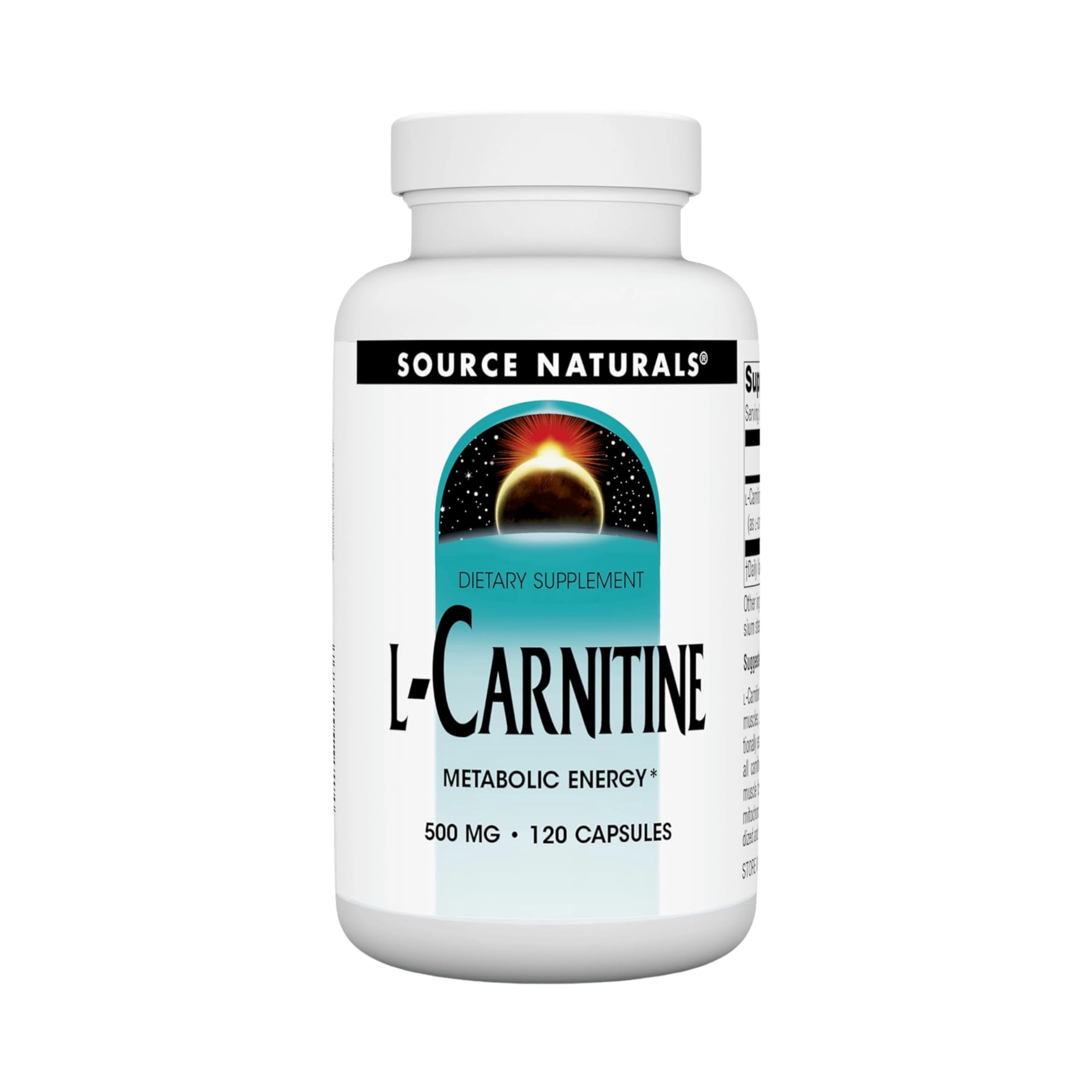 Source Naturals, L-Carnitine, 500 Mg, 120 Capsules