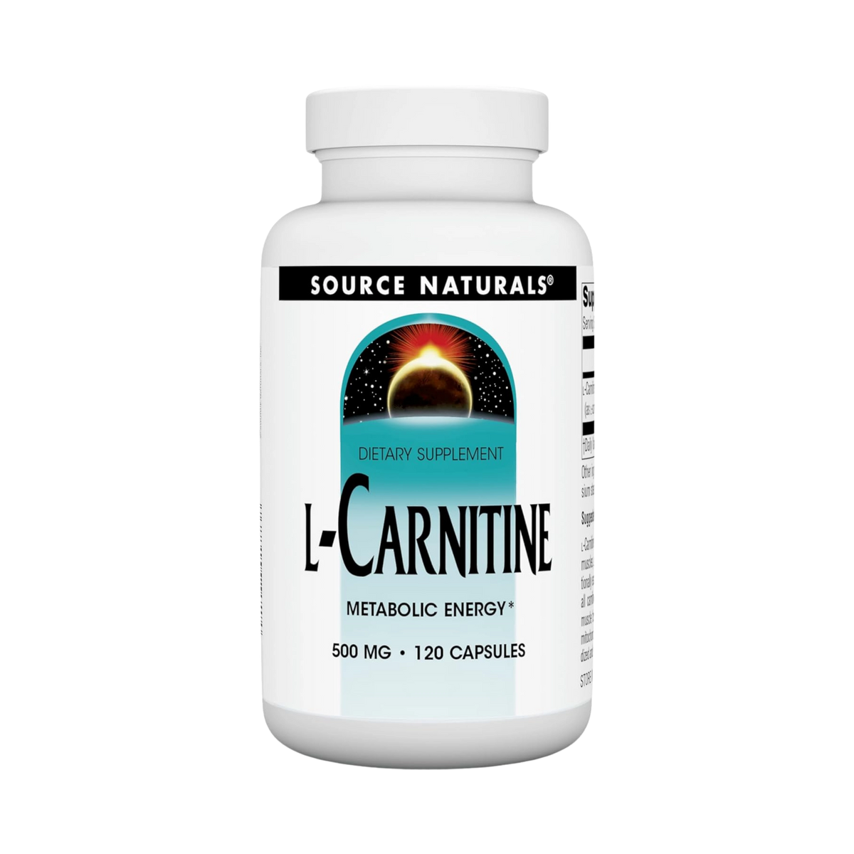 Source Naturals, L-Carnitine, 500 Mg, 120 Capsules