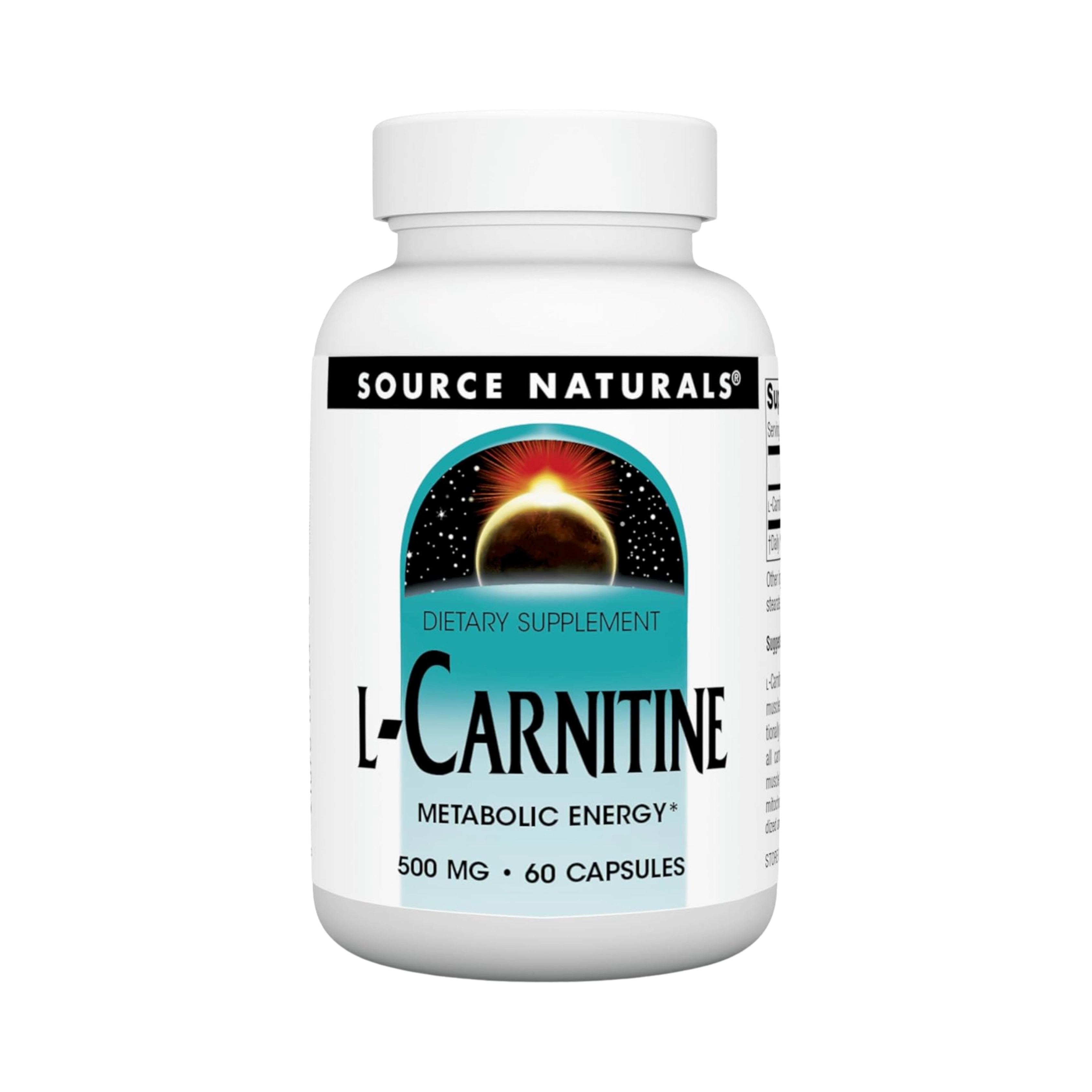 Source Naturals, L-Carnitine, 500 Mg, 60 Capsules