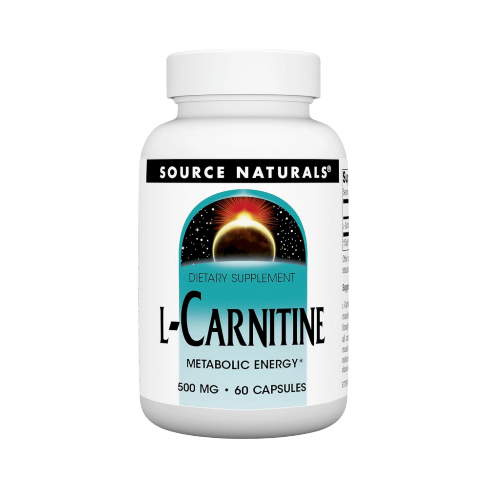 Source Naturals, L-Carnitine, 500 Mg, 60 Capsules