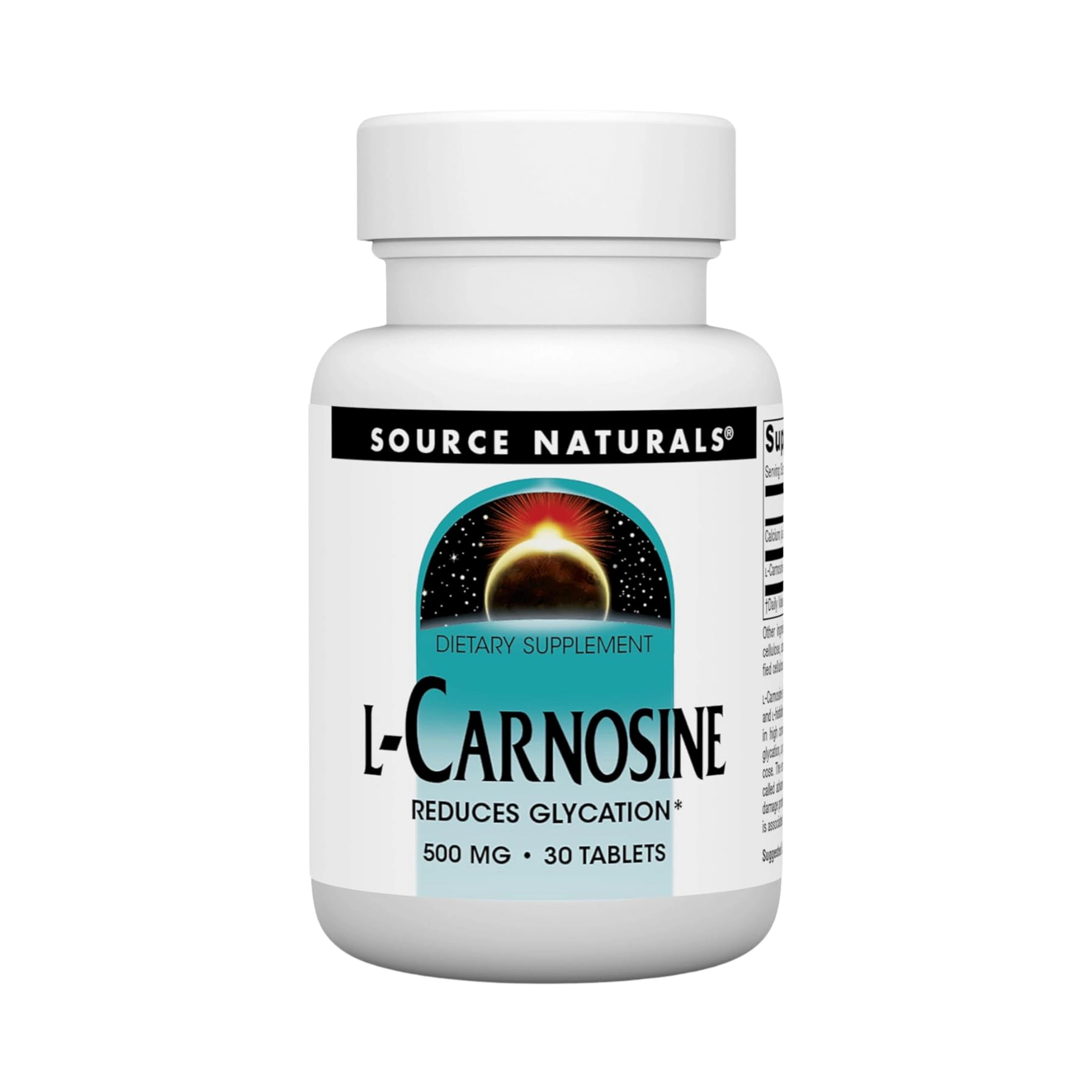 Source Naturals, L-Carnosine, 500 Mg, 30 Tablets