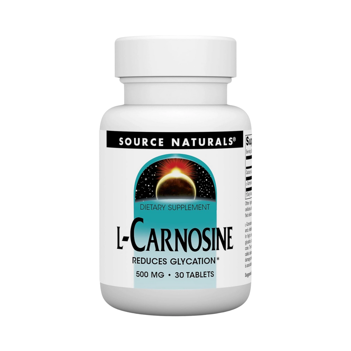 Source Naturals, L-Carnosine, 500 Mg, 30 Tablets