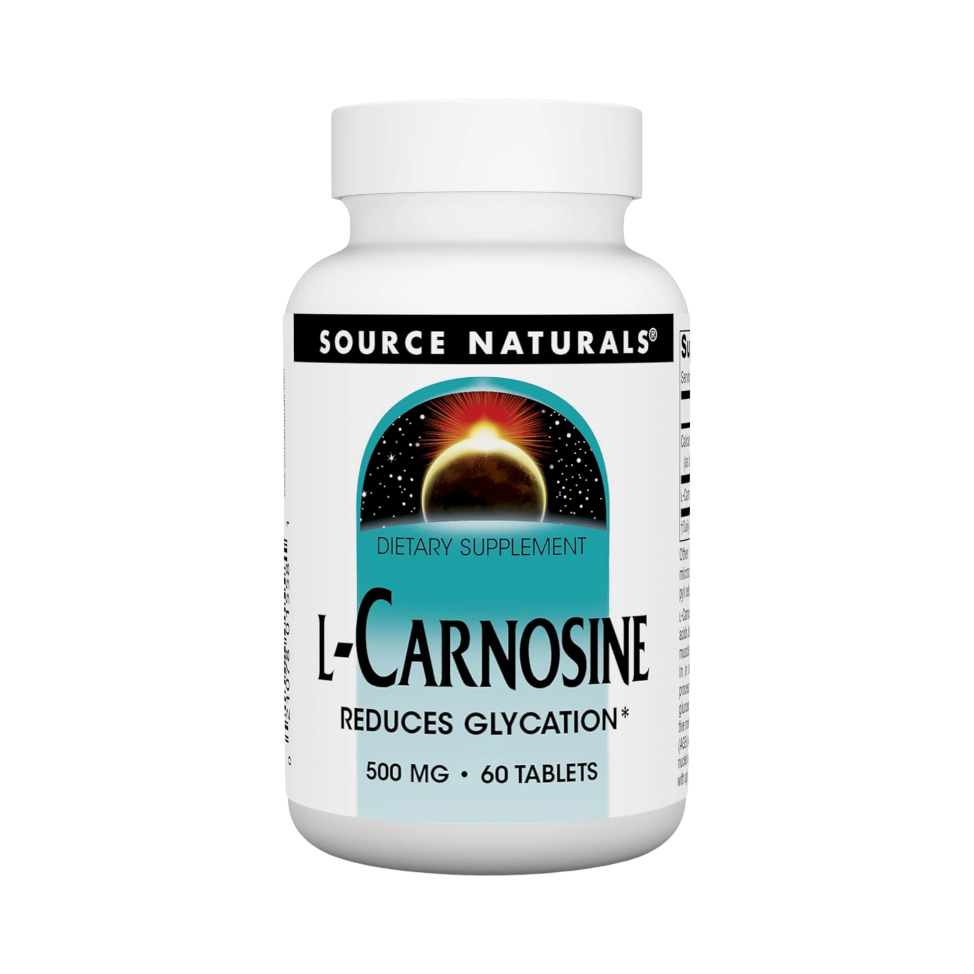 Source Naturals, L-Carnosine, 500 Mg, 60 Tablets