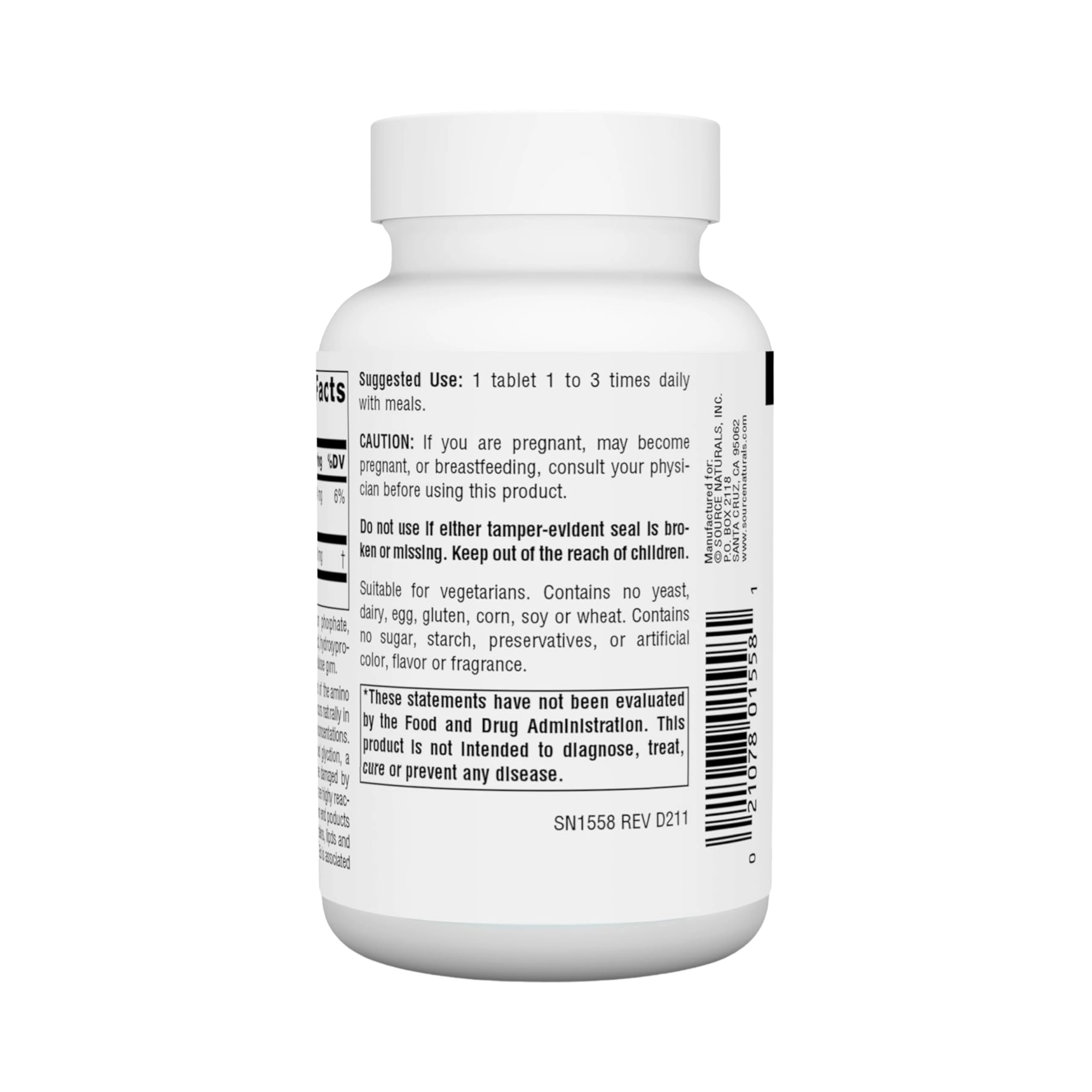 Source Naturals, L-Carnosine, 500 Mg, 60 Tablets