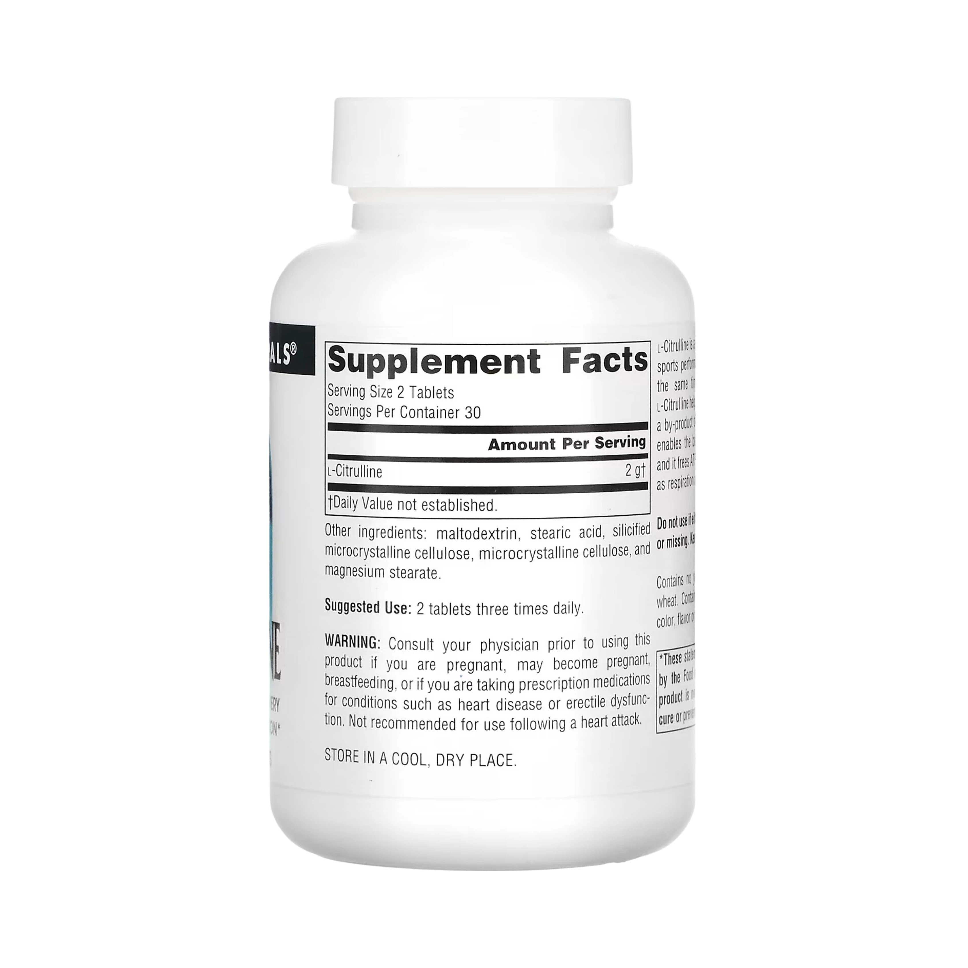 Source Naturals, L-Citrulline, 1000 Mg, 30 Tablets