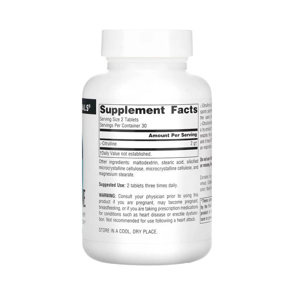 Source Naturals, L-Citrulline, 1000 Mg, 30 Tablets