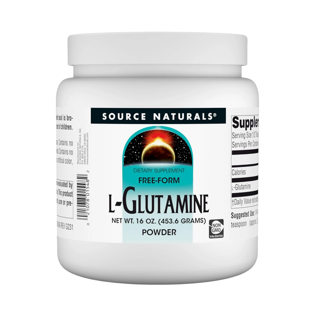 Source Naturals L-Glutamine, 16 Oz Powder
