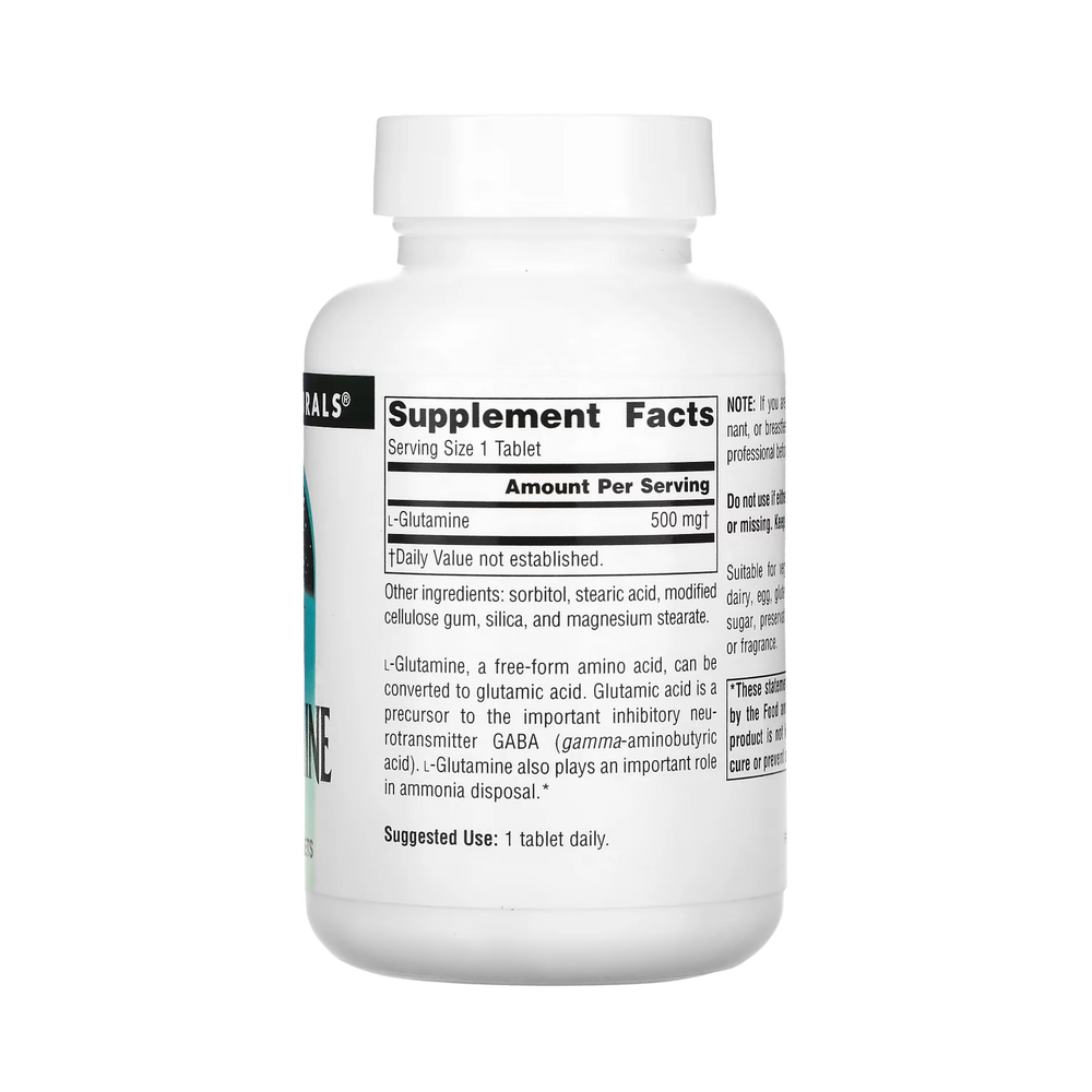 Source Naturals, L-Glutamine, 500 Mg, 100 Tablets