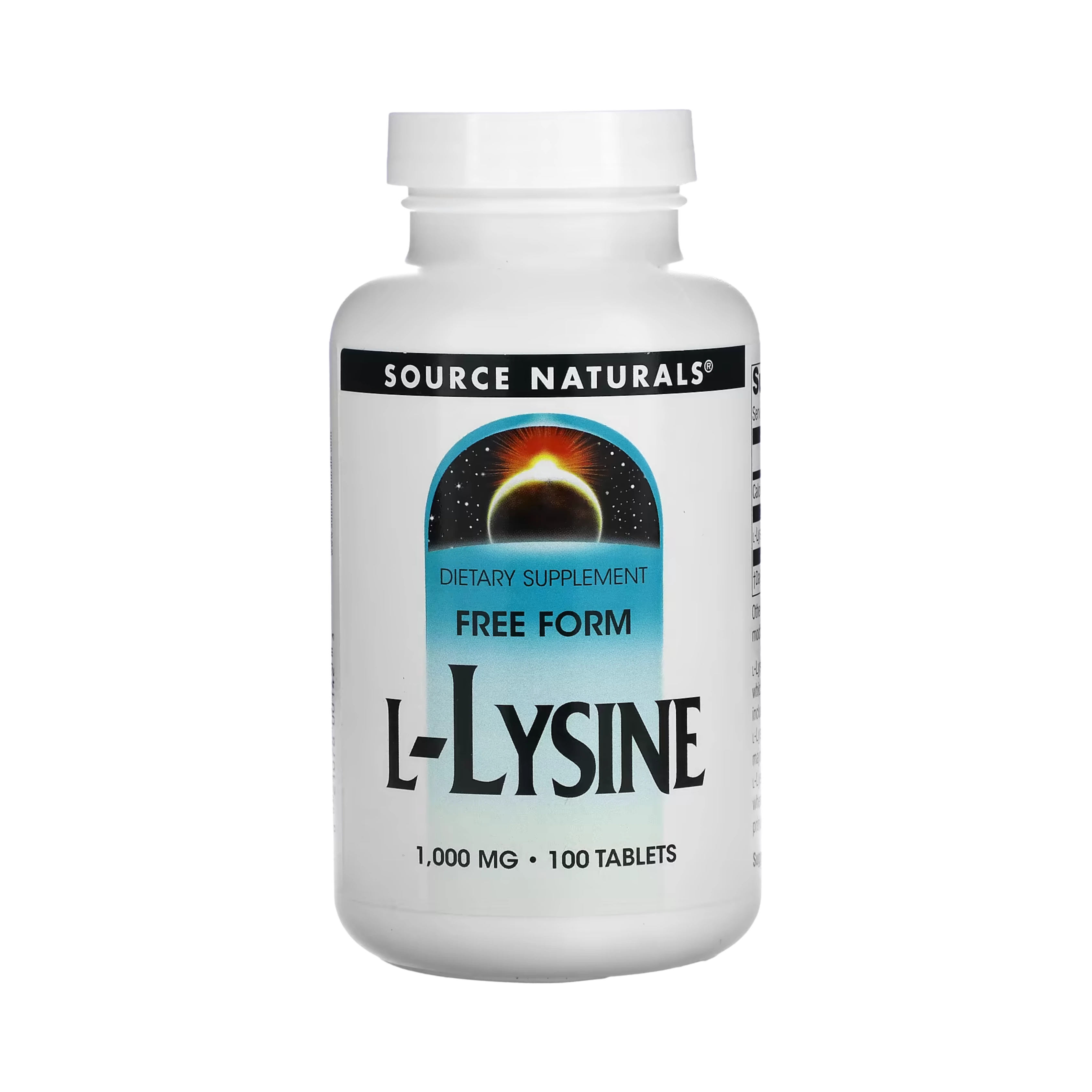 Source Naturals, L-Lysine, 1000 Mg, 100 Tablets