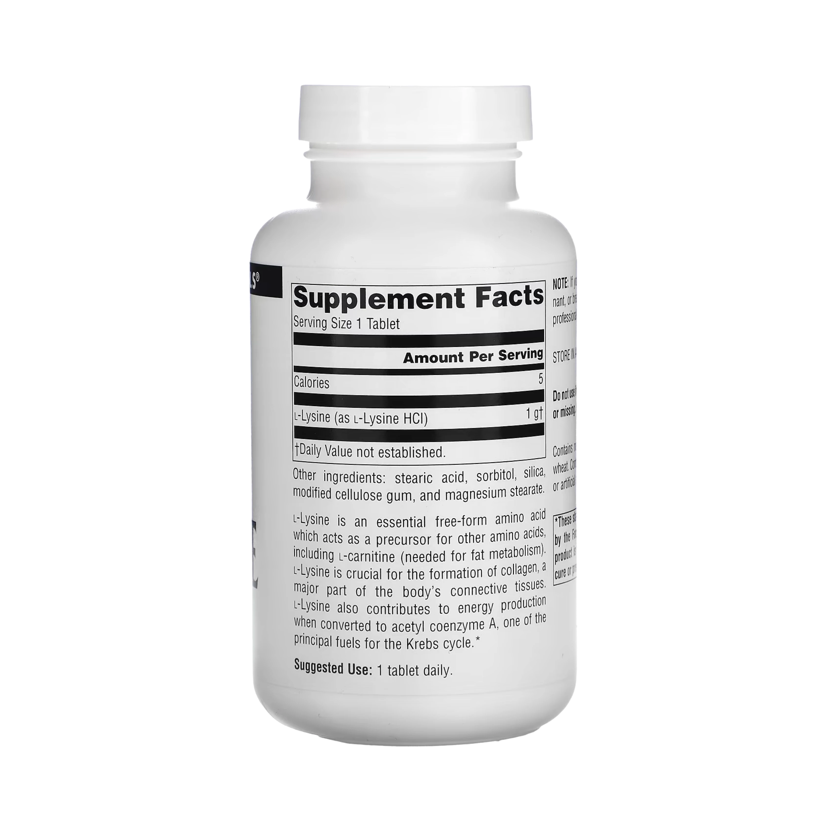 Source Naturals, L-Lysine, 1000 Mg, 100 Tablets