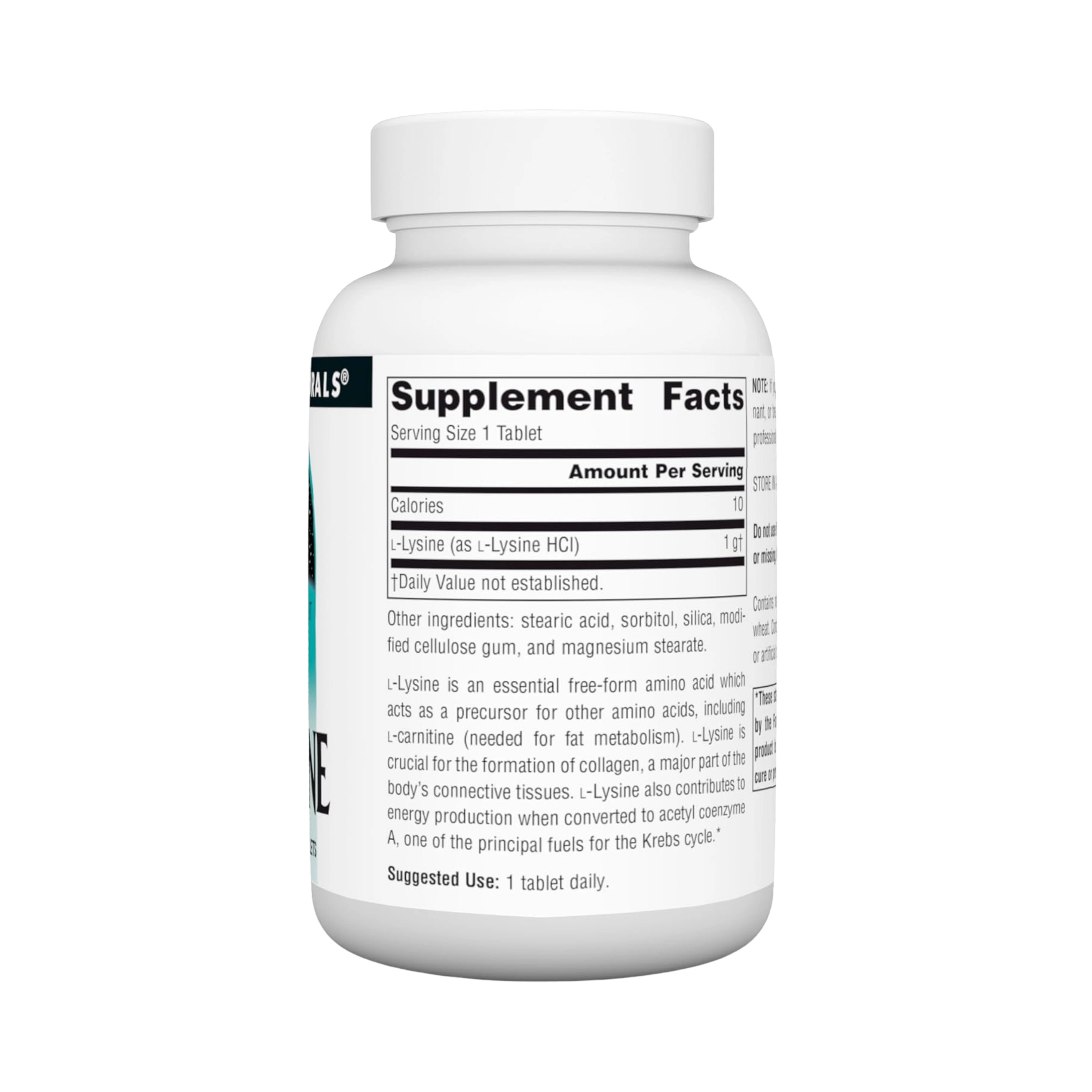 Source Naturals, L-Lysine, 1000 Mg, 50 Tablets