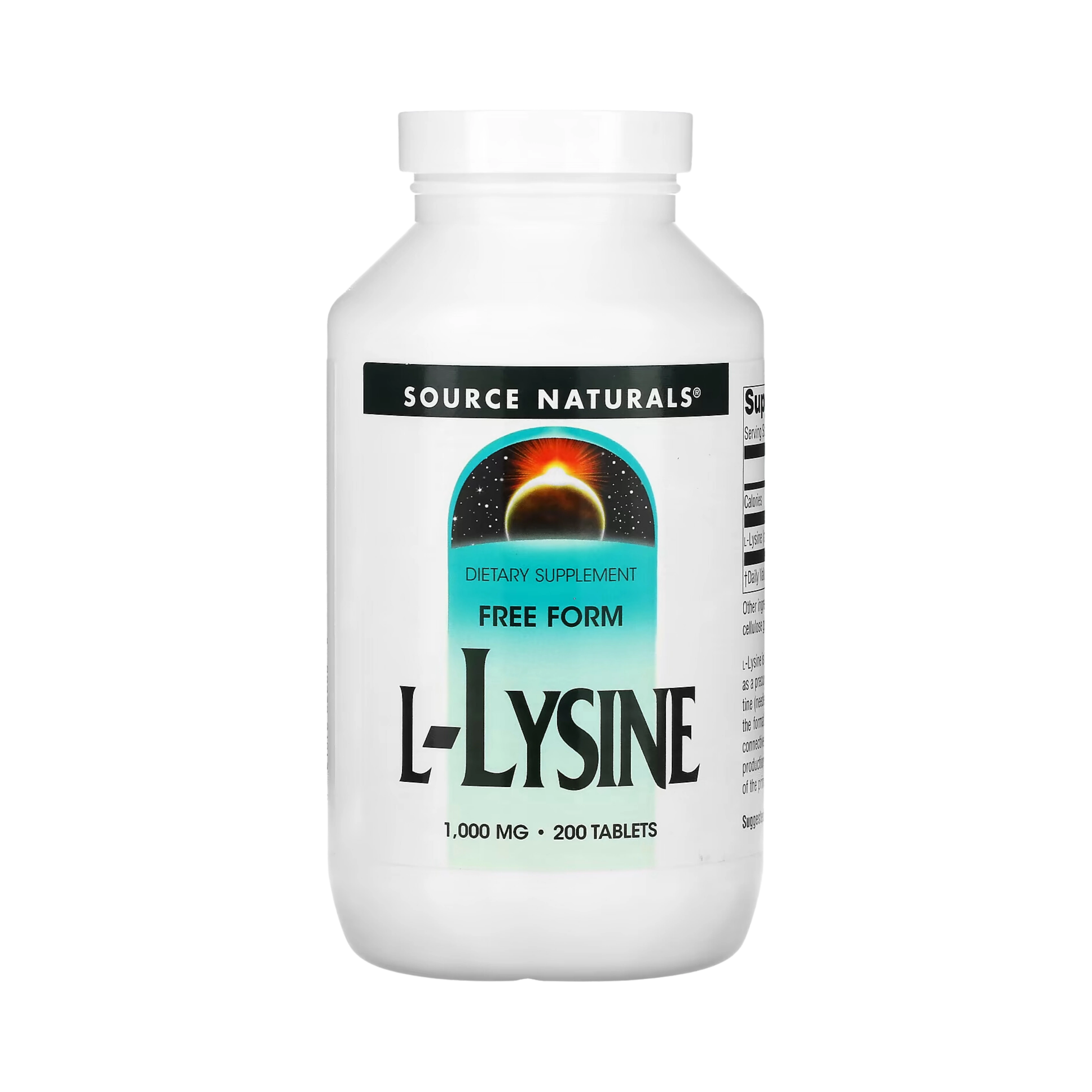 Source Naturals, L-Lysine, 200 Tablet