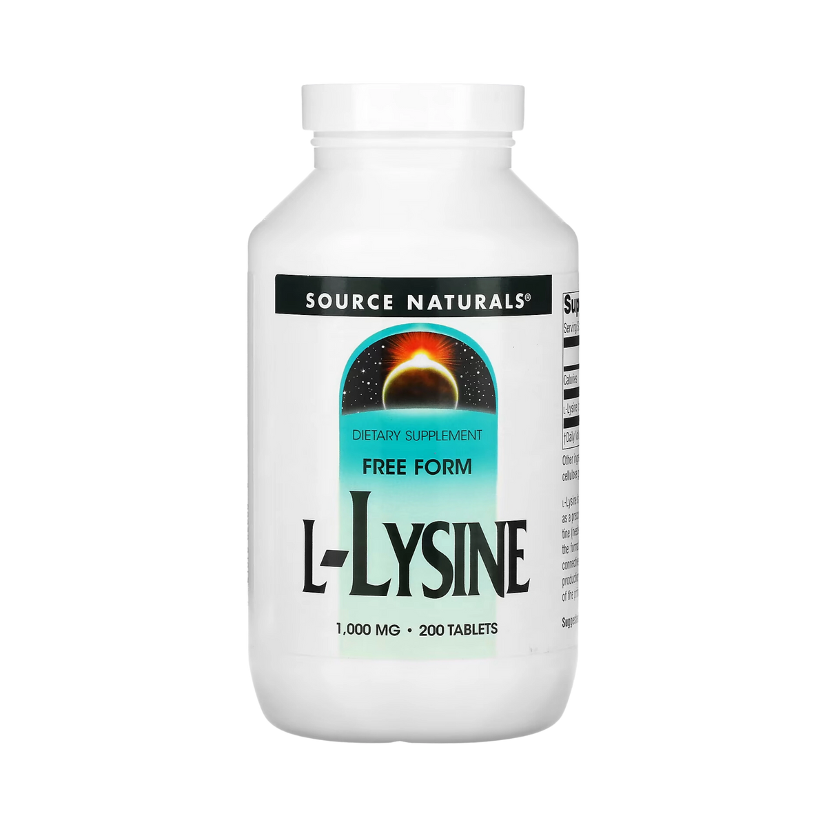 Source Naturals, L-Lysine, 200 Tablet