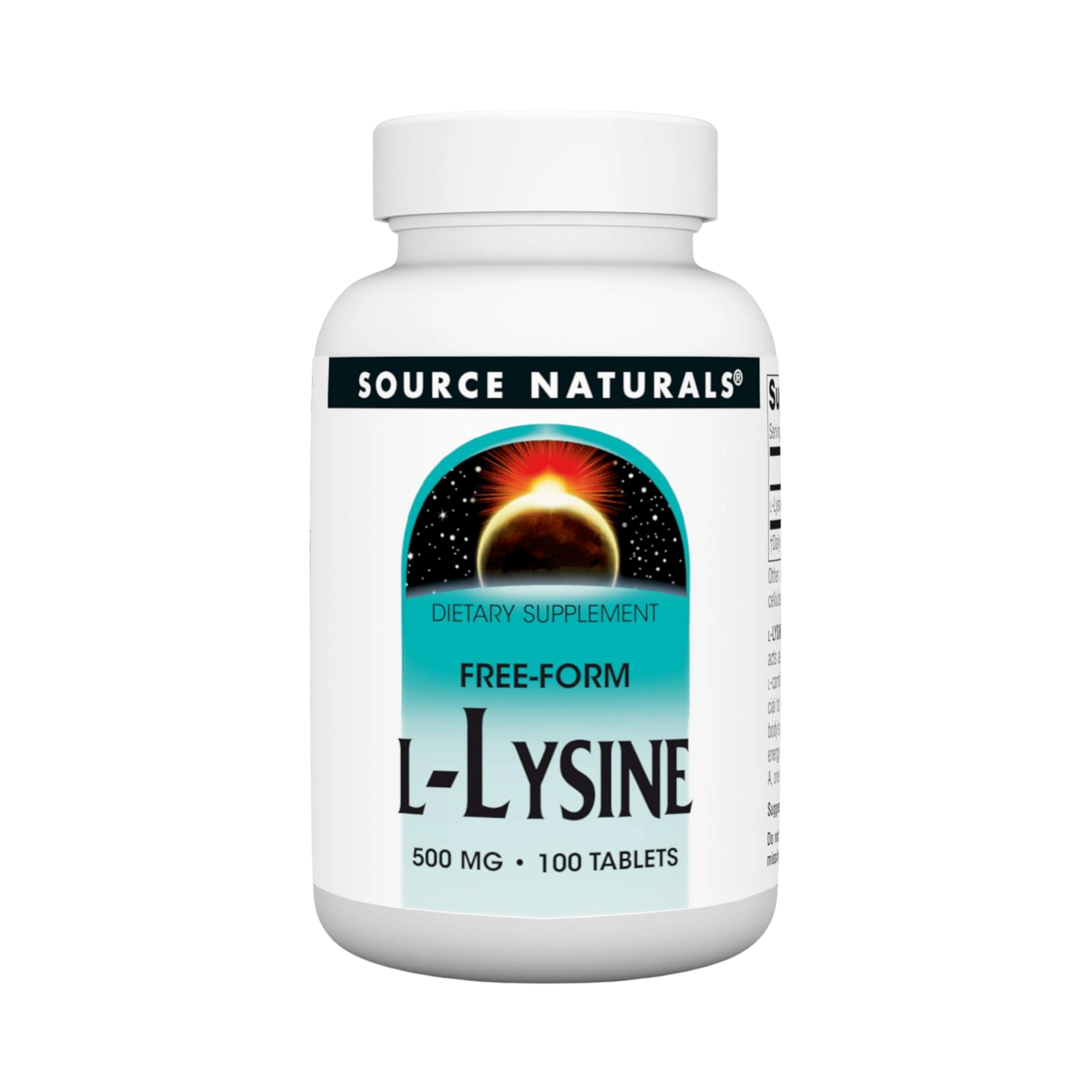 Source Naturals, L-Lysine, 500 Mg, 100 Tablets