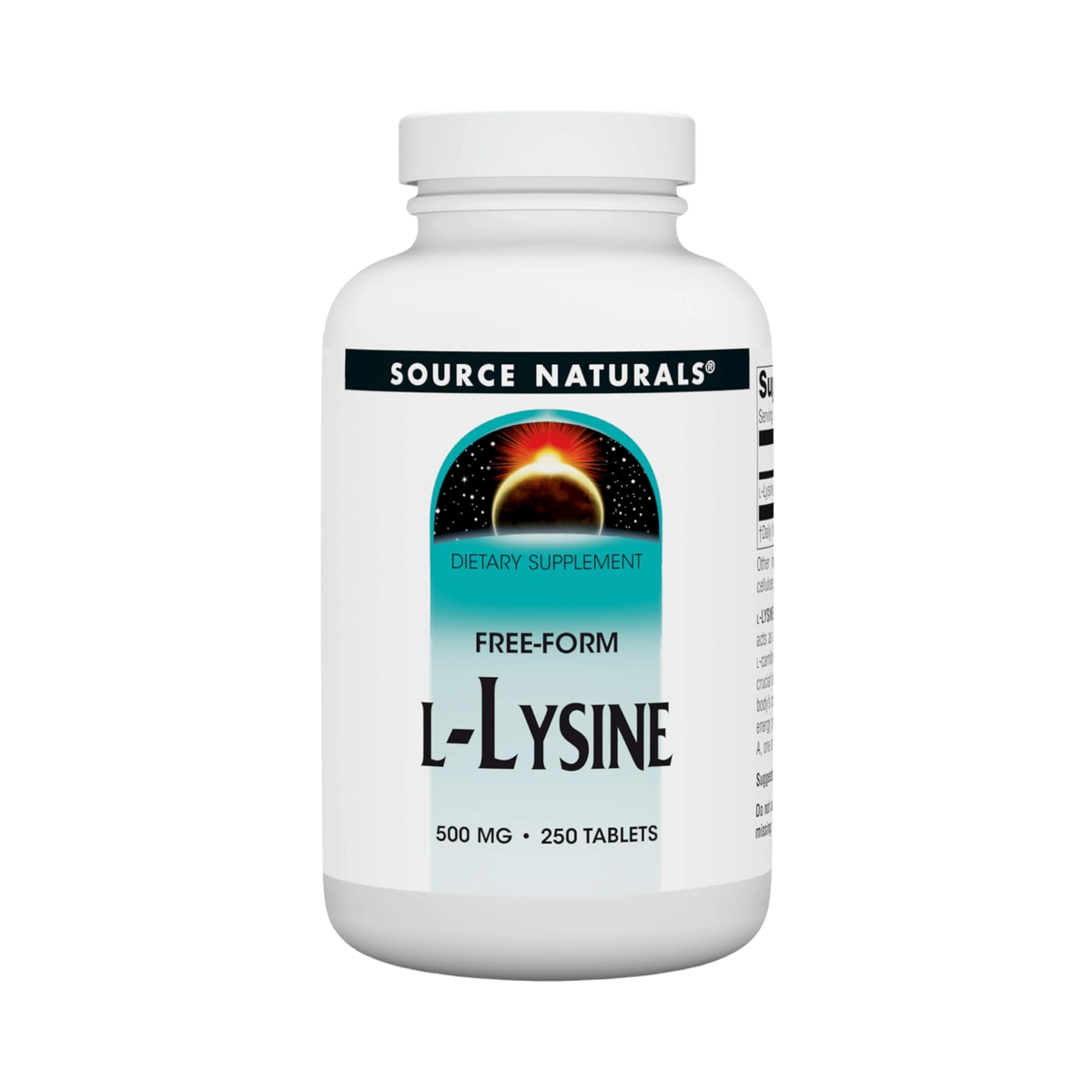 Source Naturals, L-Lysine, 500 Mg, 250 Tablets