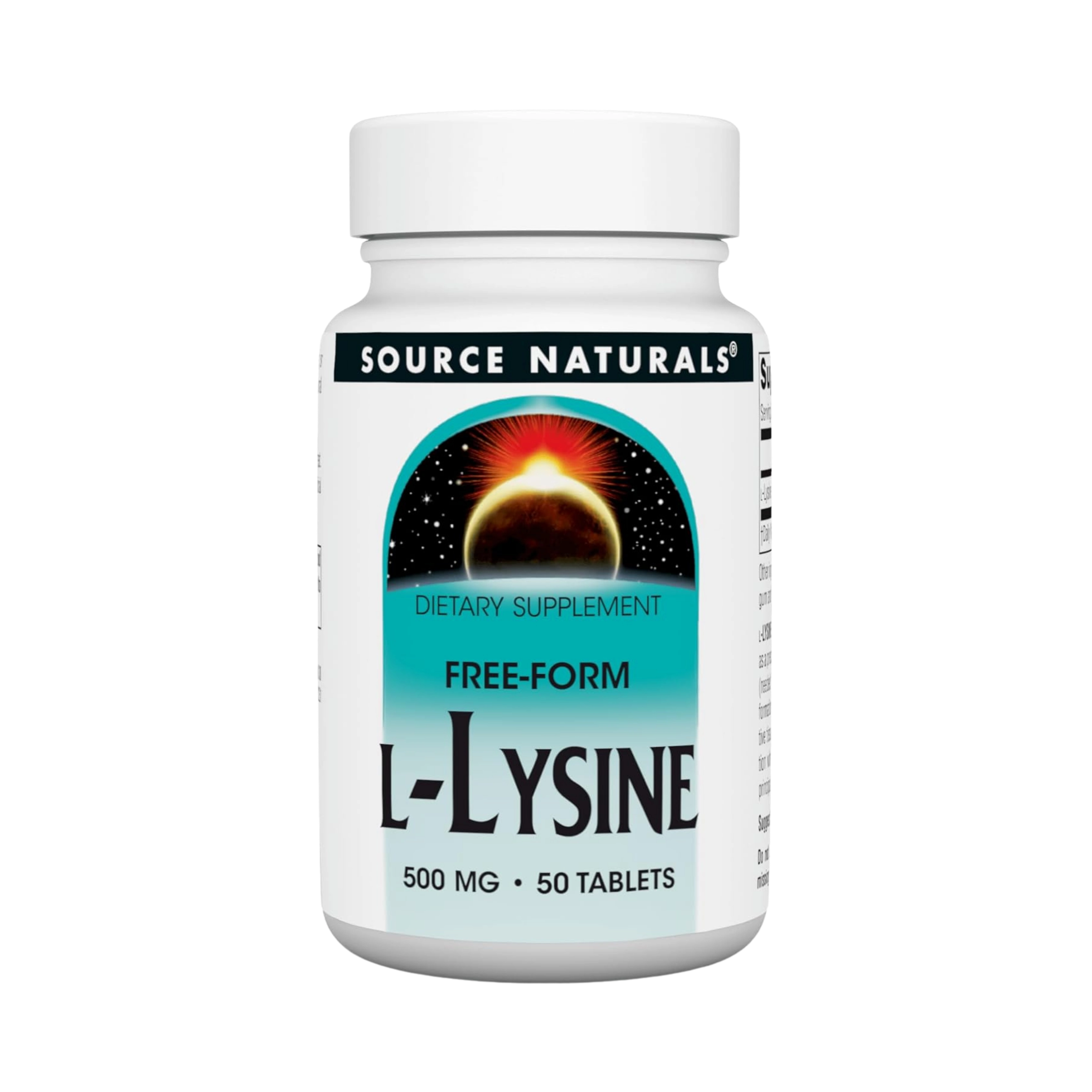 Source Naturals, L-Lysine, 500 Mg, 50 Tablets