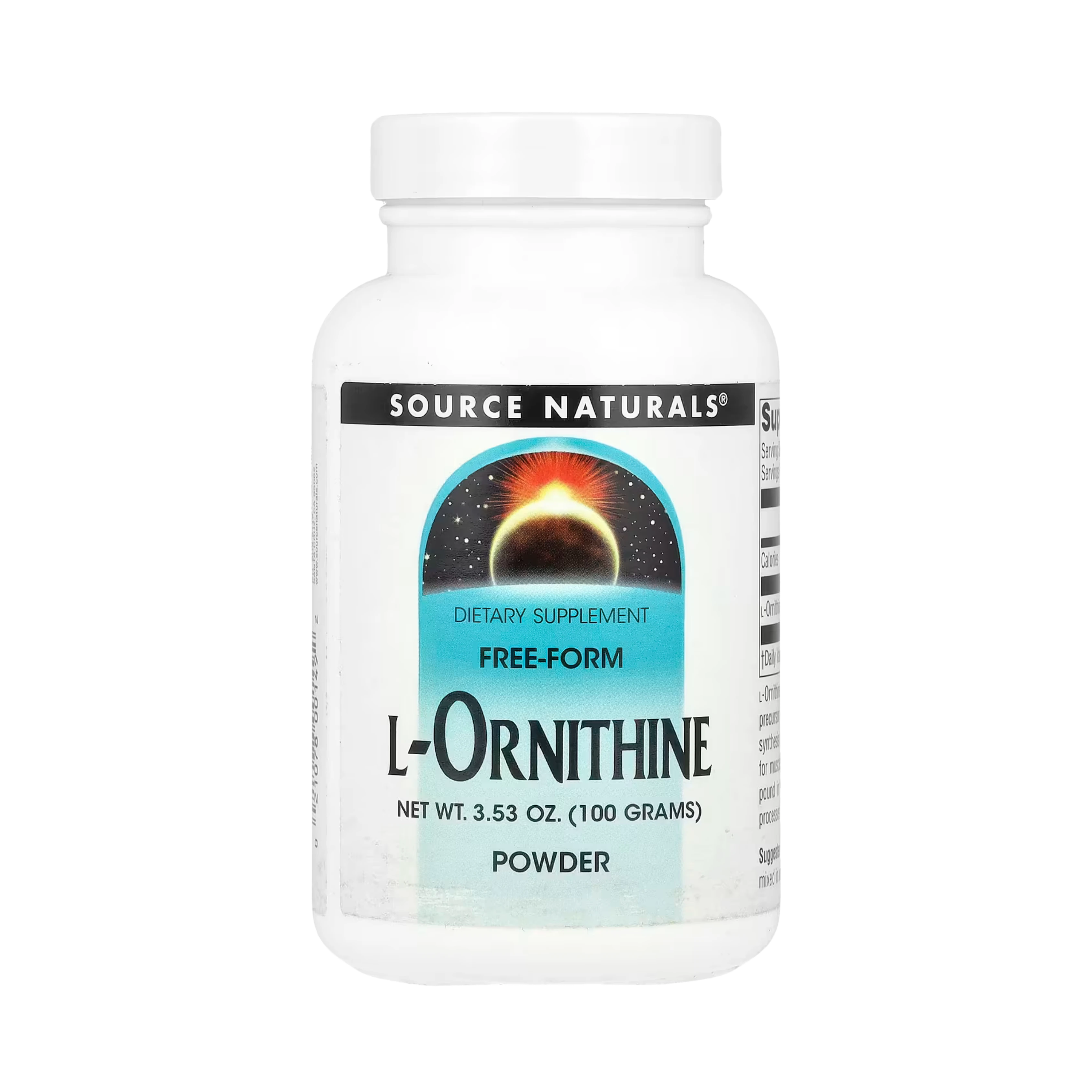 Source Naturals, L-Ornithine, 3 Oz powder