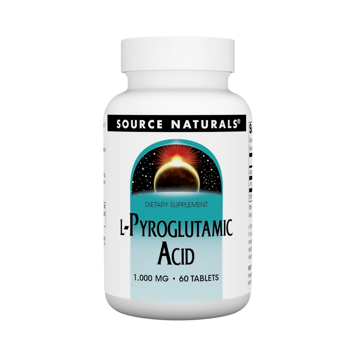 Source Naturals, L-Pyroglutamic Acid Dietary Supplement, 60 Tablets