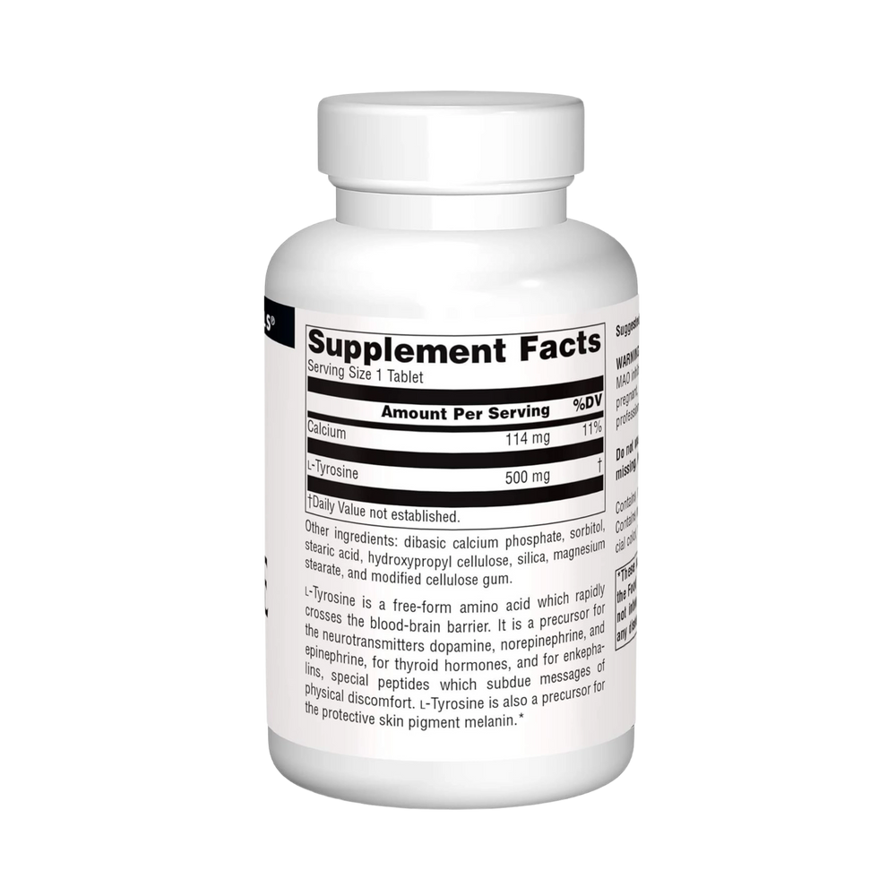 Source Naturals, L-Tyrosine, 100 Tablets