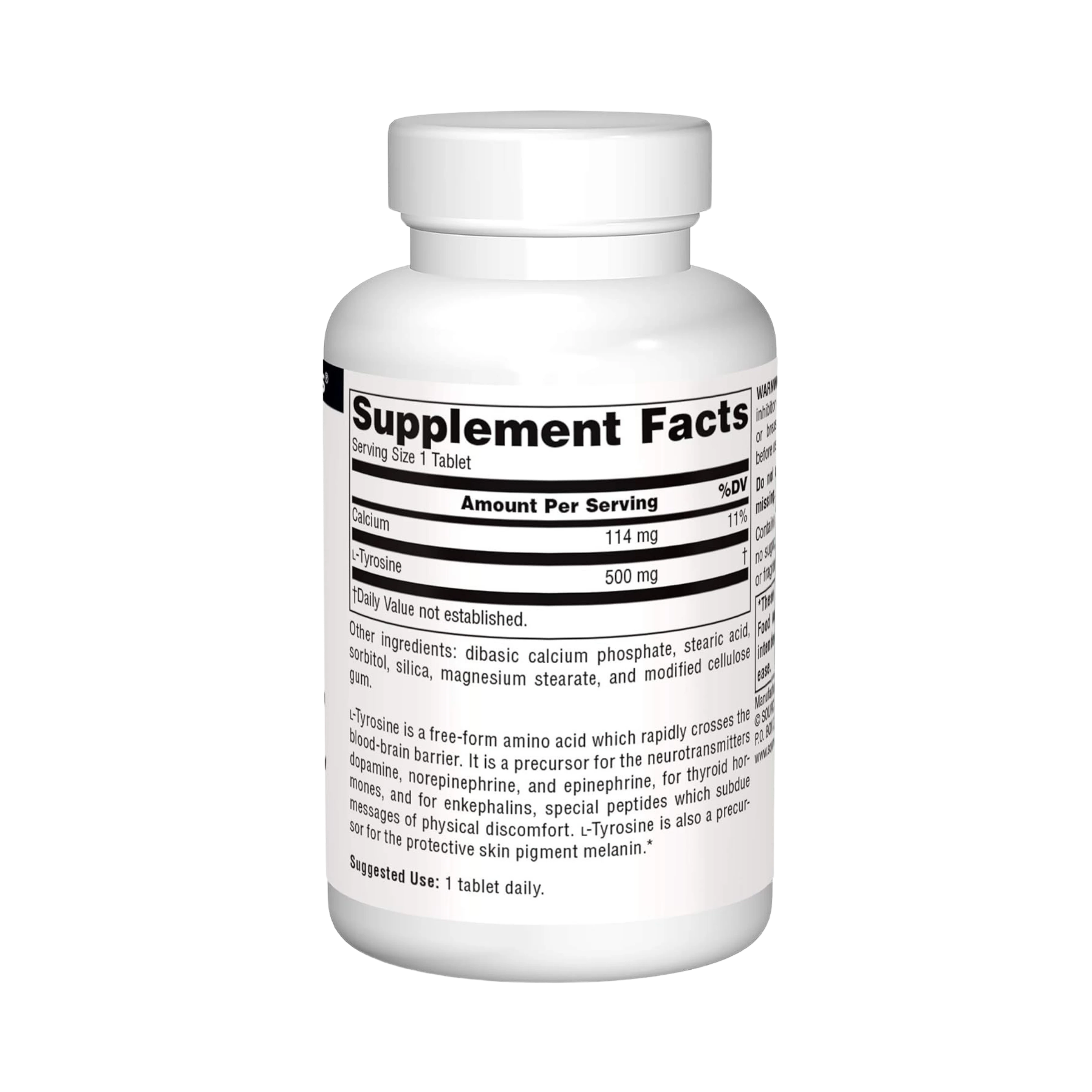 Source Naturals, L-Tyrosine, 50 Tablets