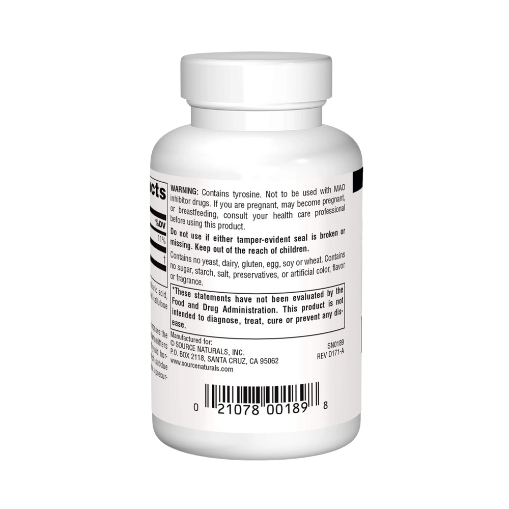 Source Naturals, L-Tyrosine, 50 Tablets