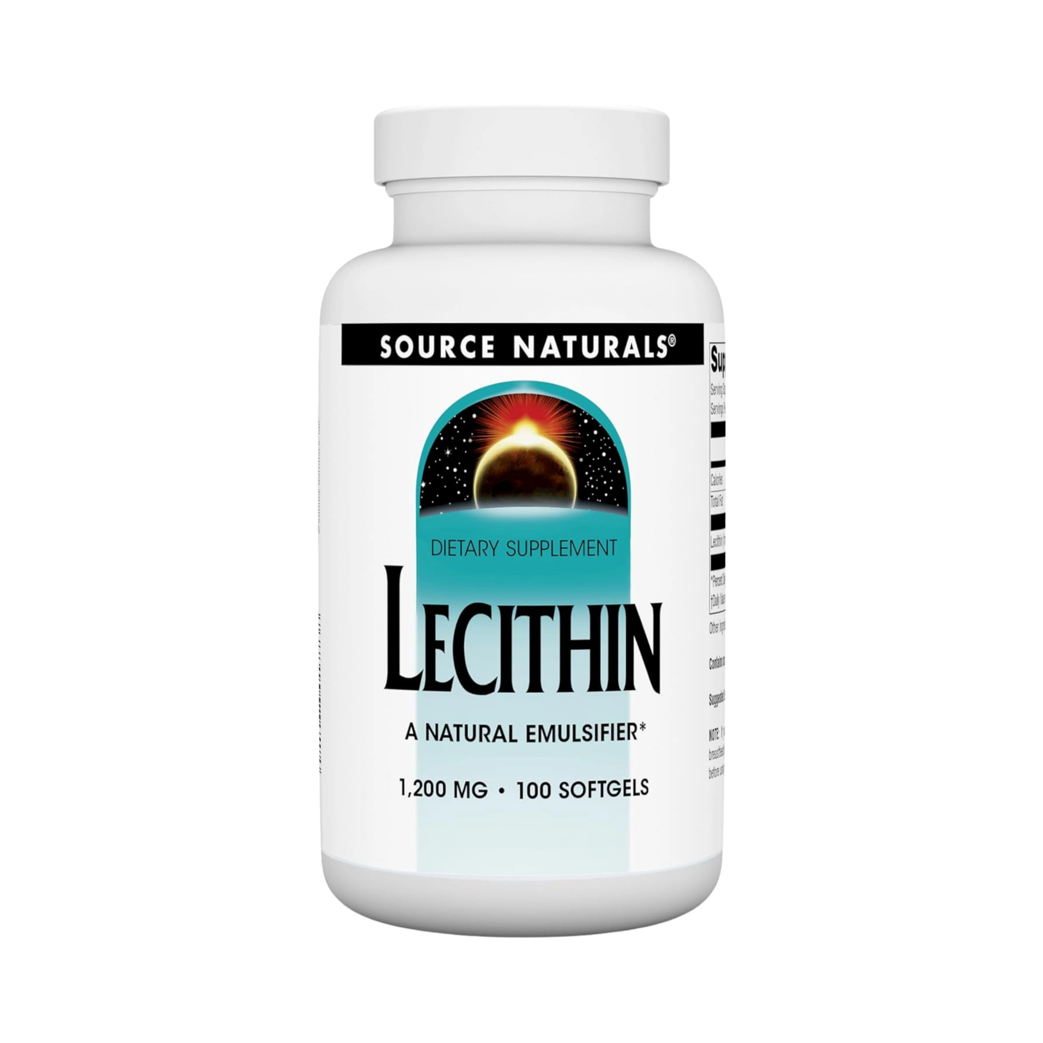 Source Naturals, Lecithin, 1200 Mg, 100 Softgels