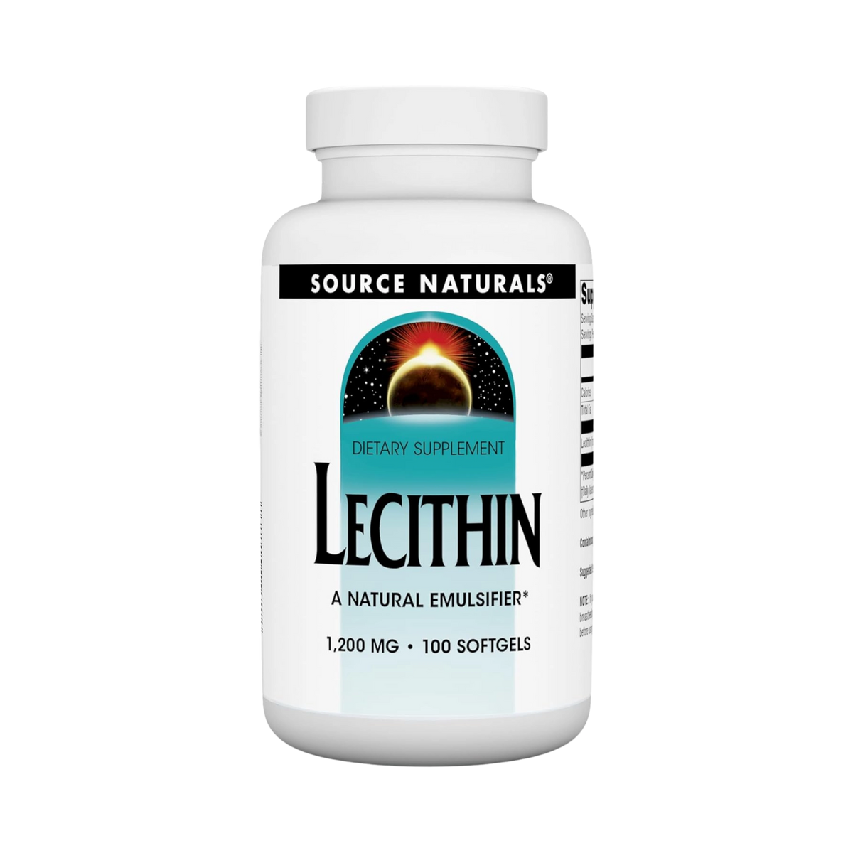 Source Naturals, Lecithin, 1200 Mg, 100 Softgels