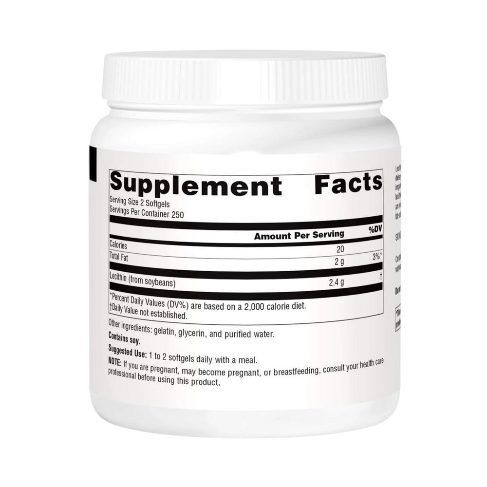 Source Naturals, Lecithin, 1200 Mg, 500 Softgels