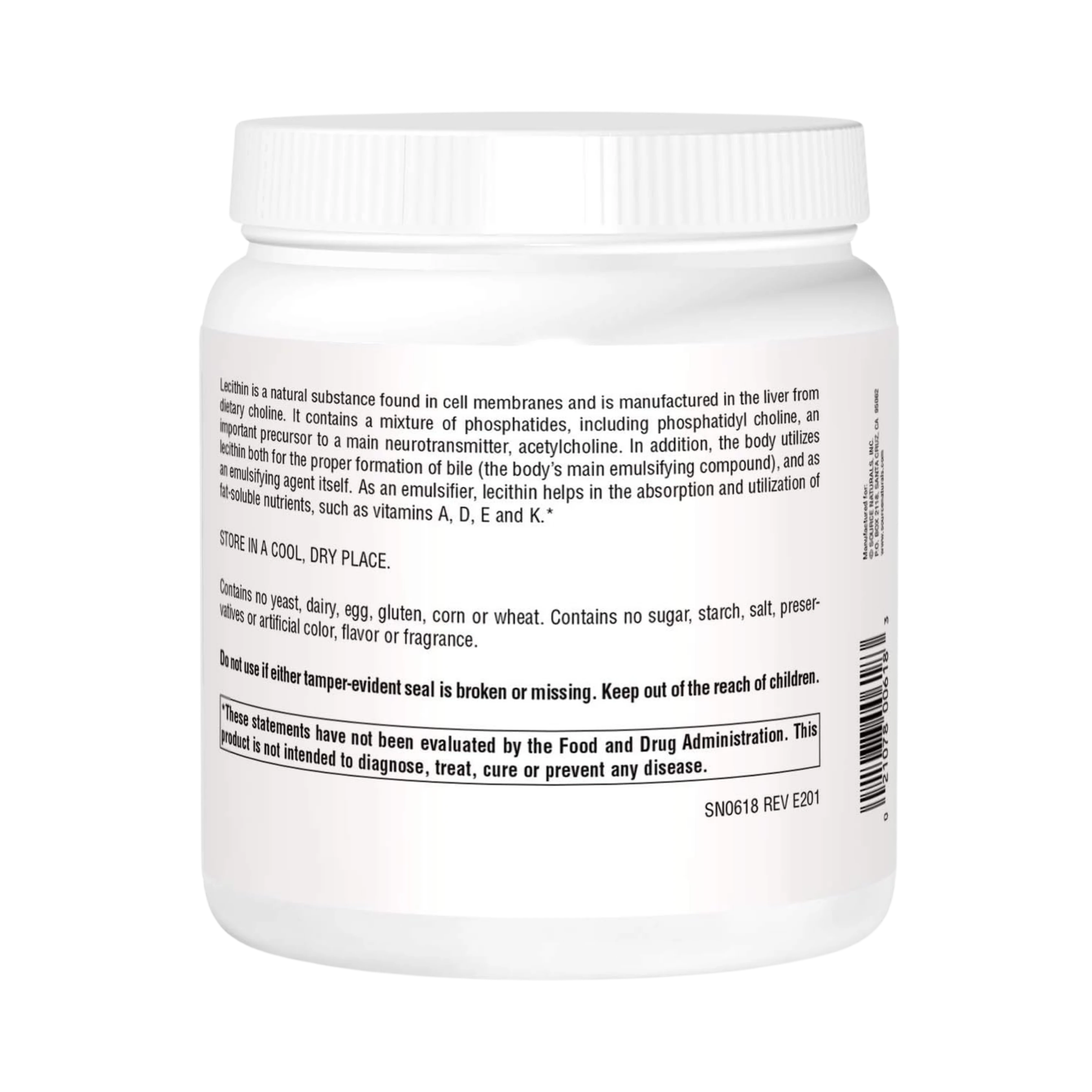 Source Naturals, Lecithin, 1200 Mg, 500 Softgels