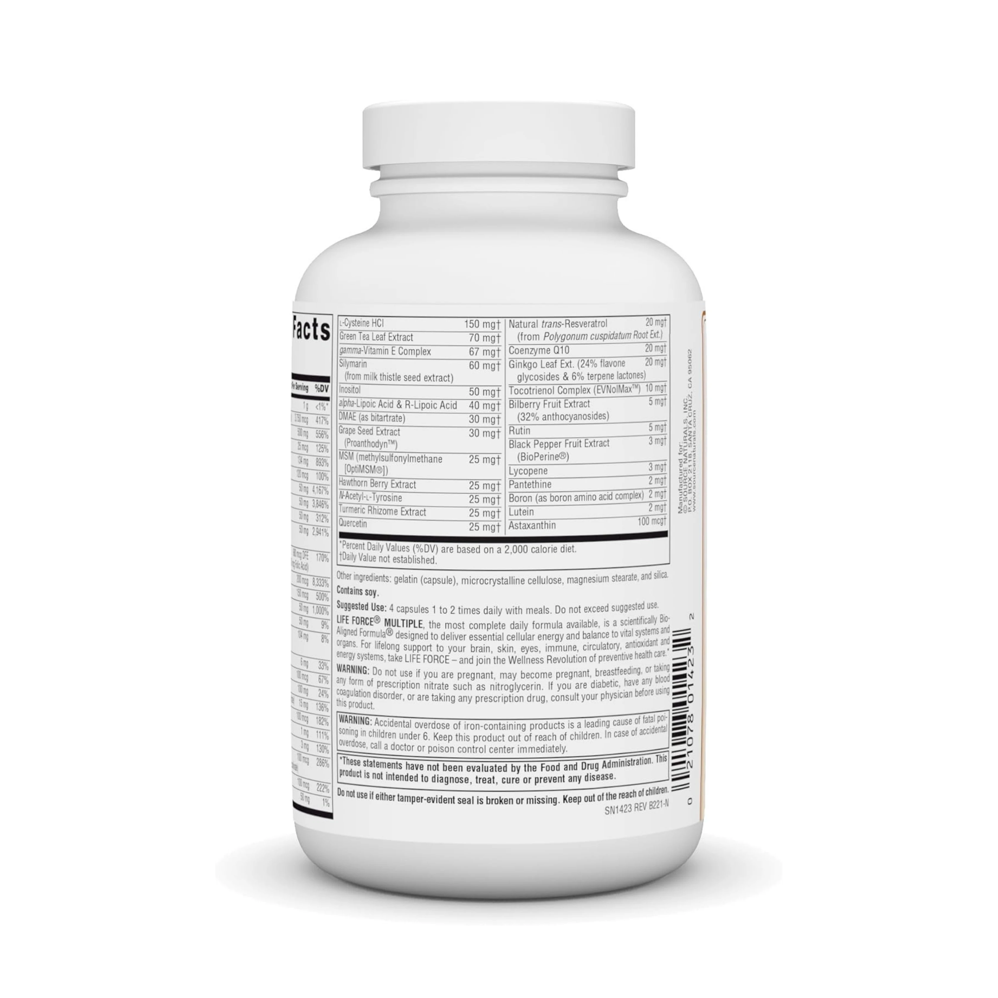 Source Naturals, Life Force Multiple, 180 Capsules