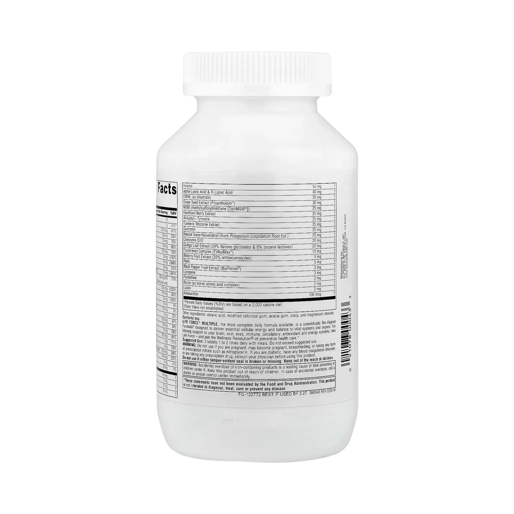 Source Naturals, Life Force Multiple, 180 Tablets