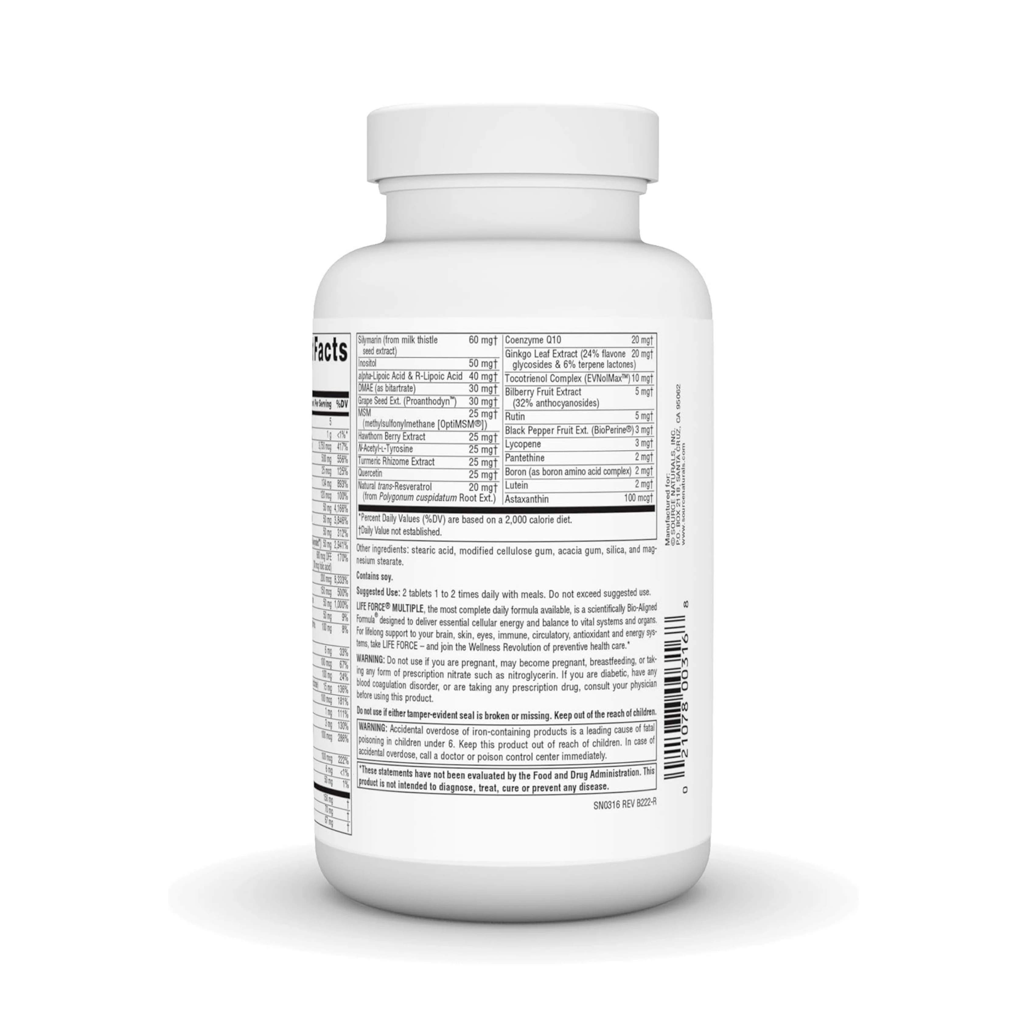 Source Naturals, Life Force Multiple, 90 Tablets