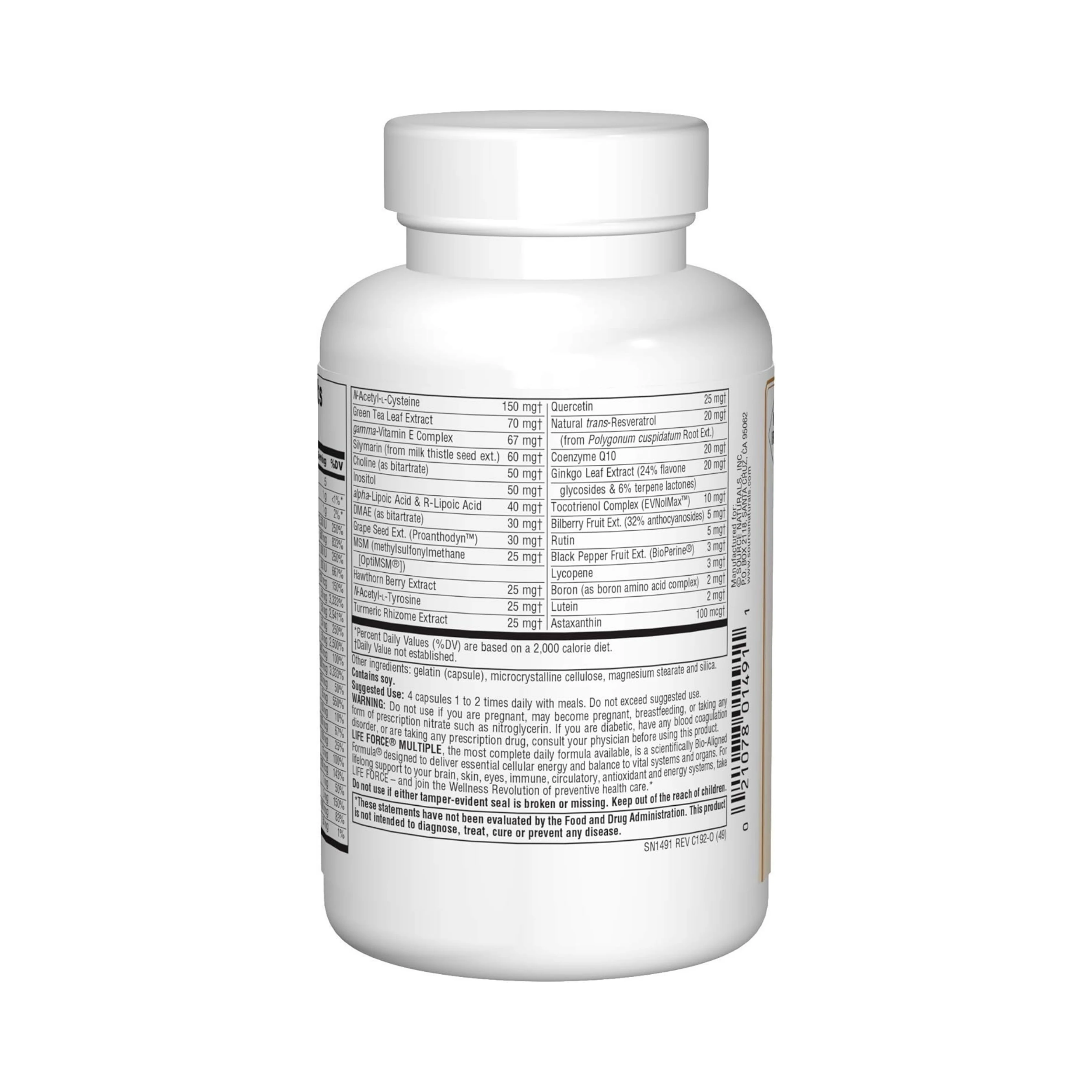 Source Naturals, Life Force, Multiple, No Iron, 120 Capsules