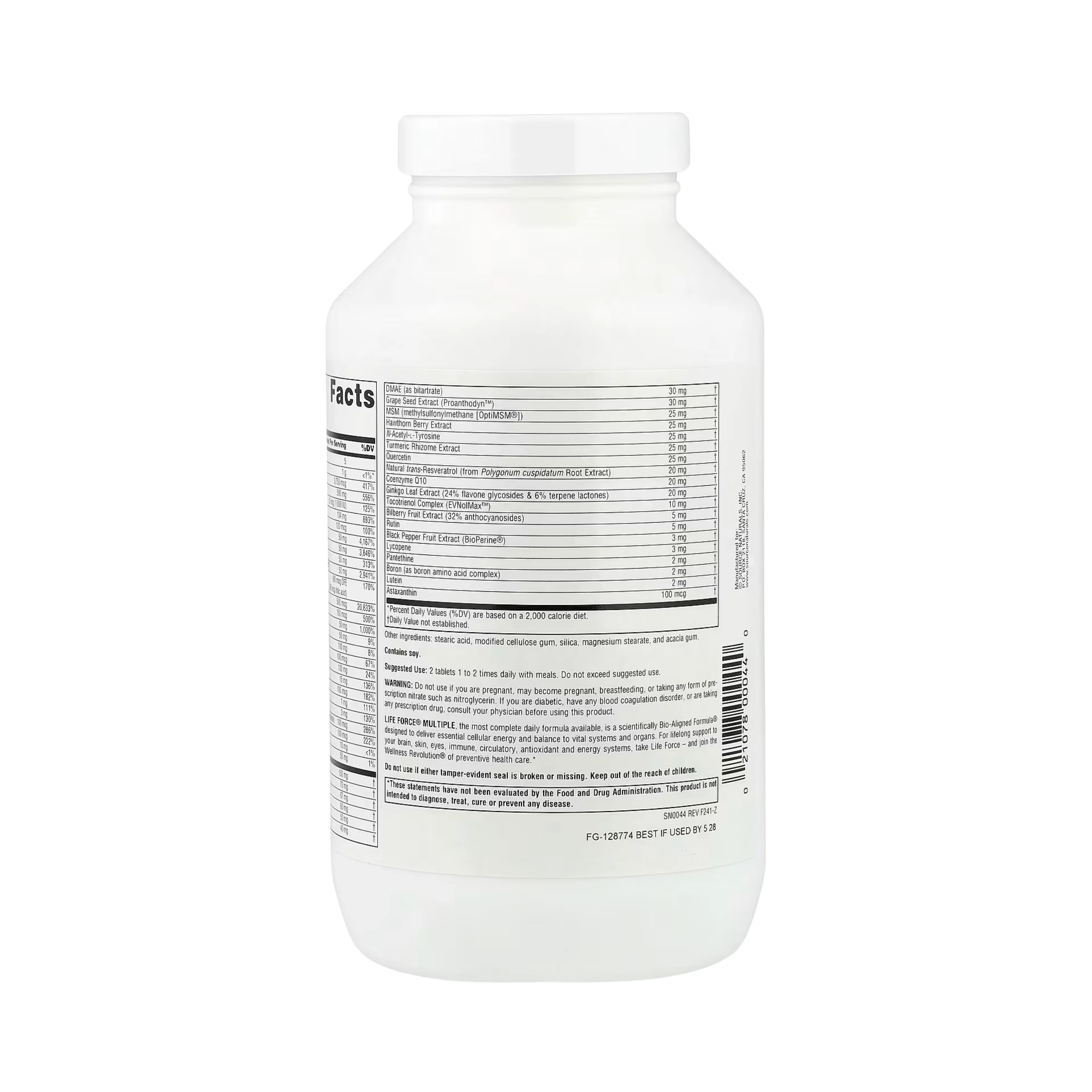 Source Naturals, Life Force Multiple, No Iron, 180 Tablets