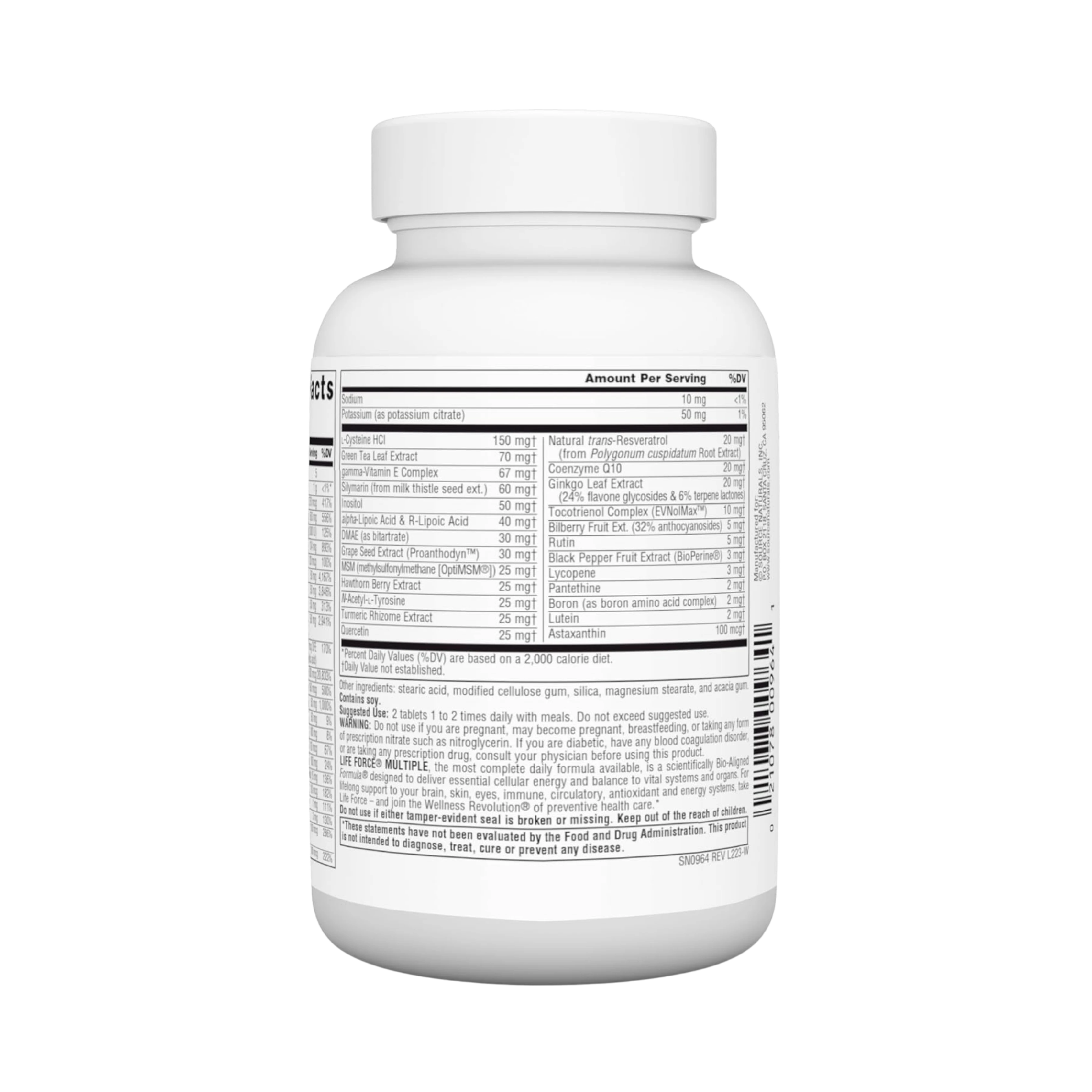 Source Naturals, Life Force Multiple, No Iron, 30 Tablets