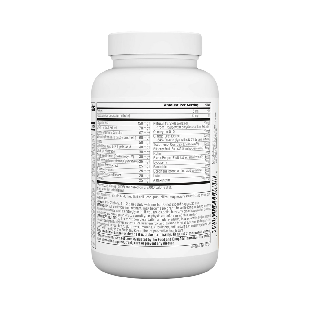 Source Naturals, Life Force Multiple, No Iron, 60 Tablets