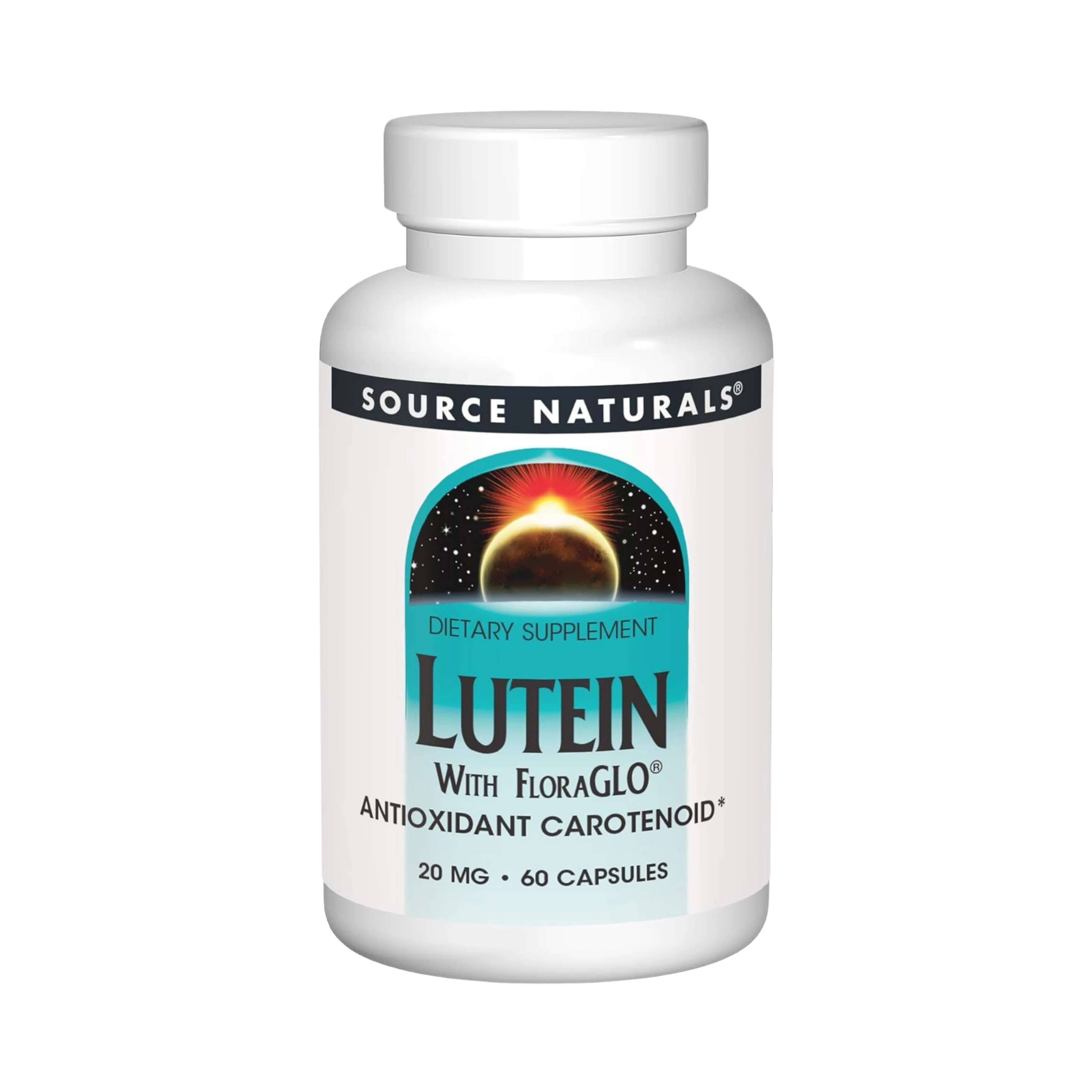 Source Naturals, Lutein with FloraGLO, 20 Mg, 60 Capsules