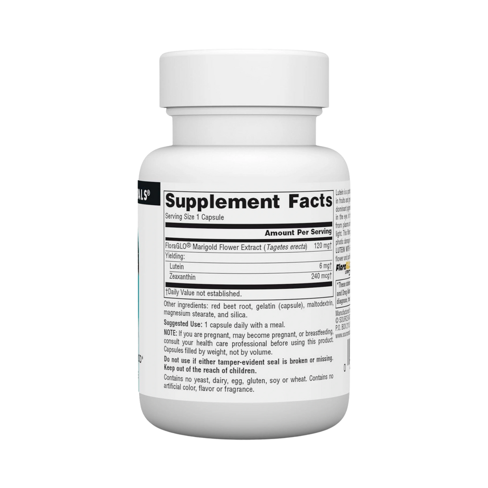 Source Naturals Lutein with FloraGLO, Antioxidant Carotenoid, 6 Mg, 45 Capsules