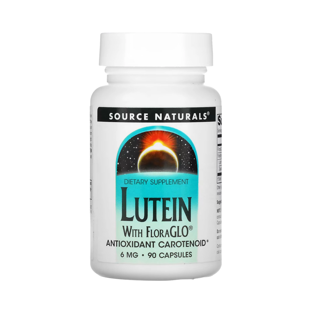 Source Naturals Lutein with FloraGLO, Antioxidant Carotenoid, 6 Mg, 90 Capsules