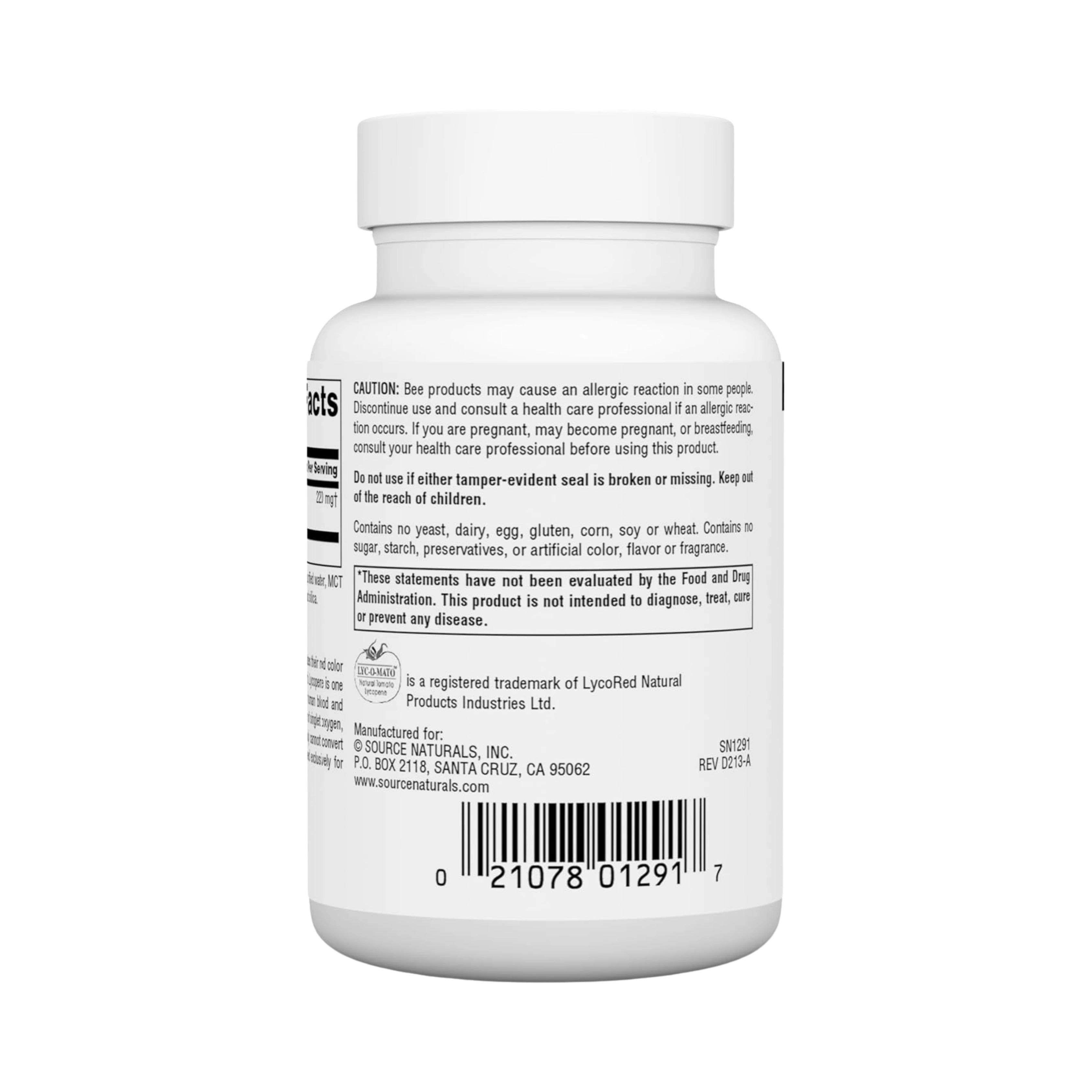 Source Naturals, Lycopene, 15 Mg, 60 Softgels