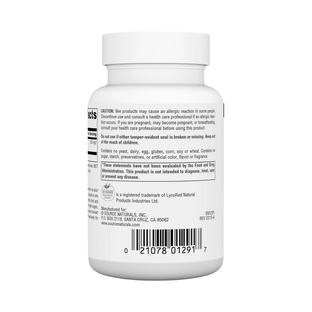 Source Naturals, Lycopene, 15 Mg, 60 Softgels