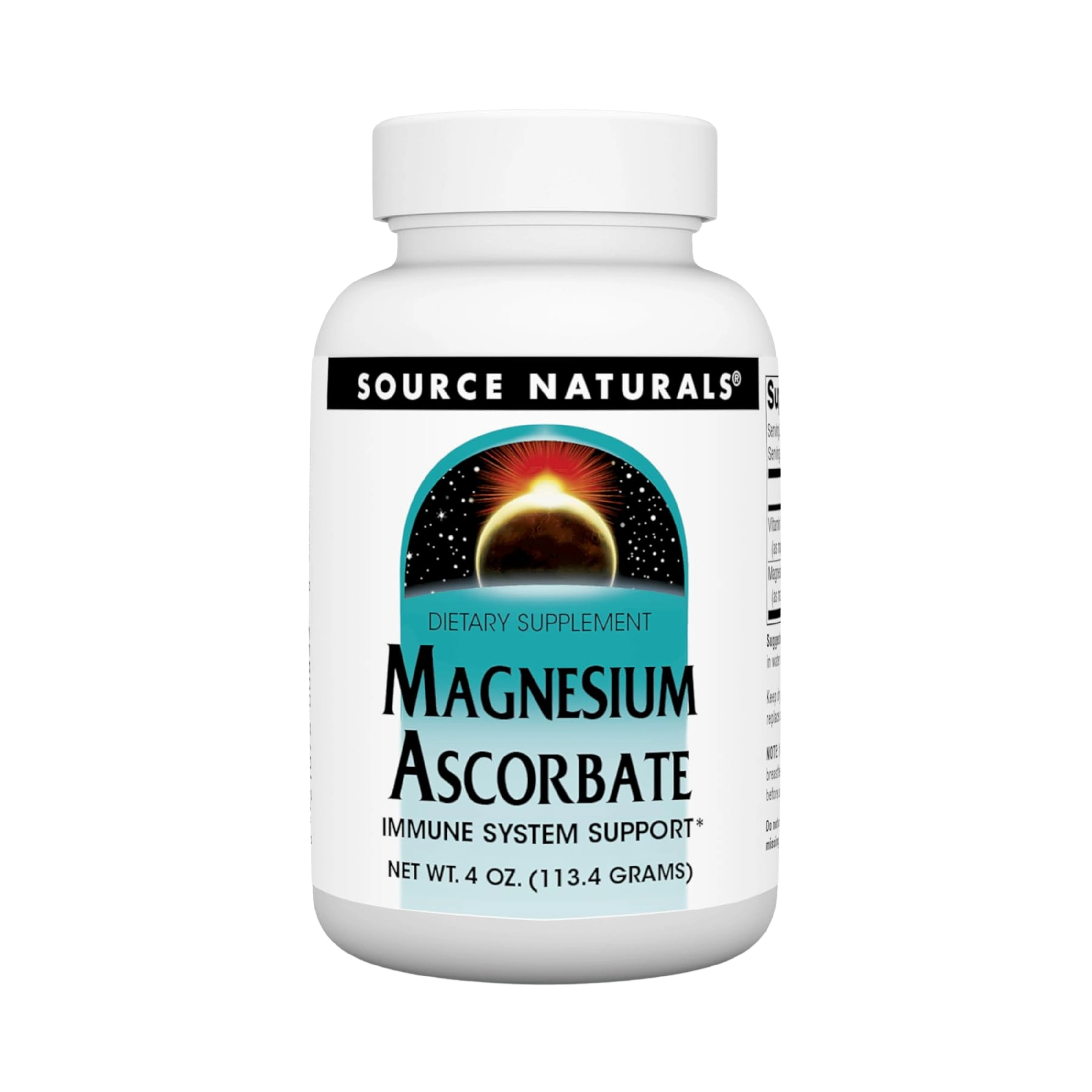 Source Naturals, Magnesium Ascorbate, 4 Oz Powder