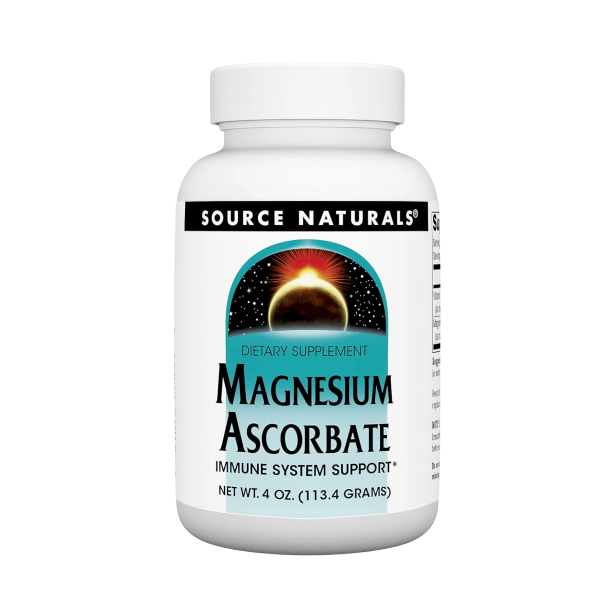 Source Naturals, Magnesium Ascorbate, 4 Oz Powder