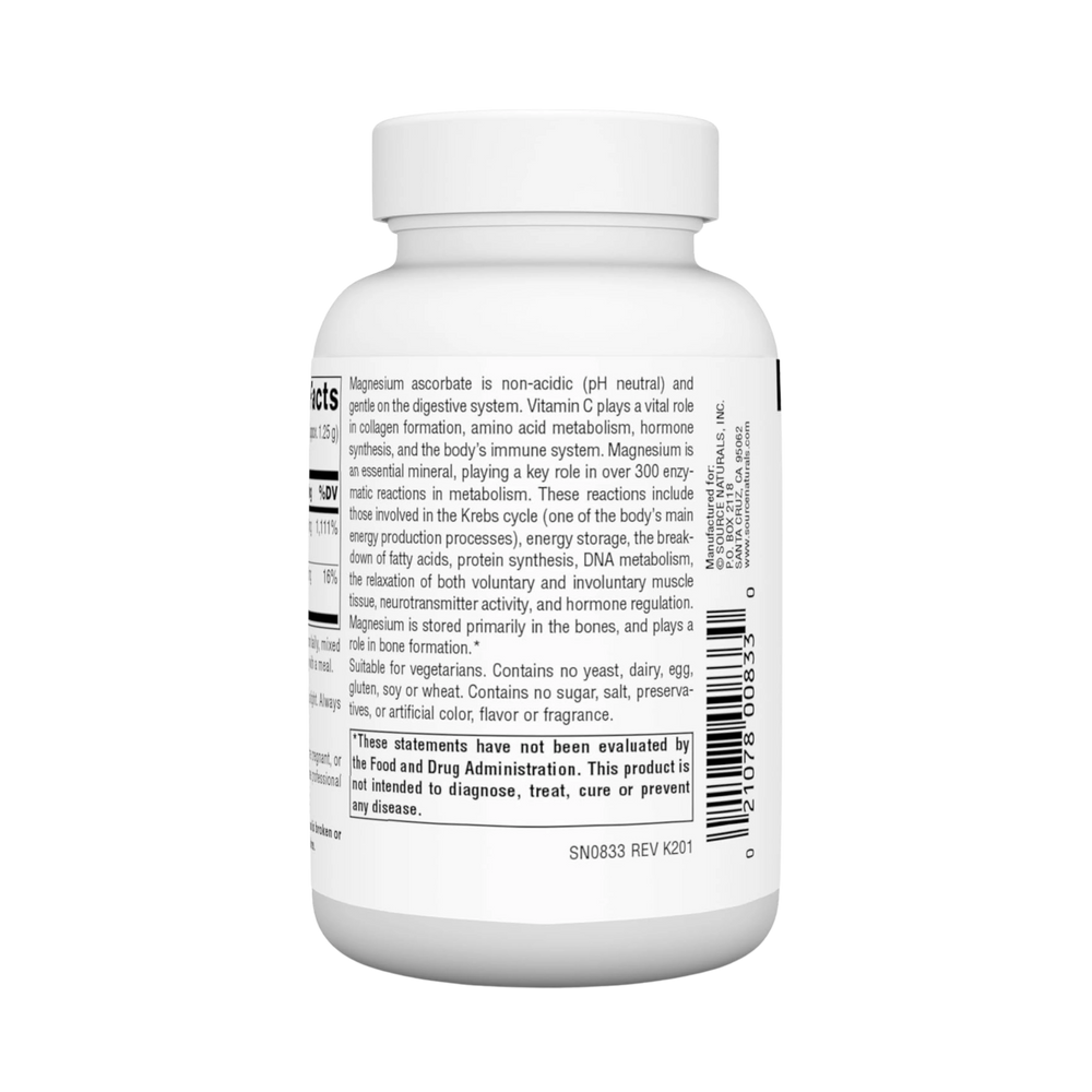 Source Naturals, Magnesium Ascorbate, 4 Oz Powder