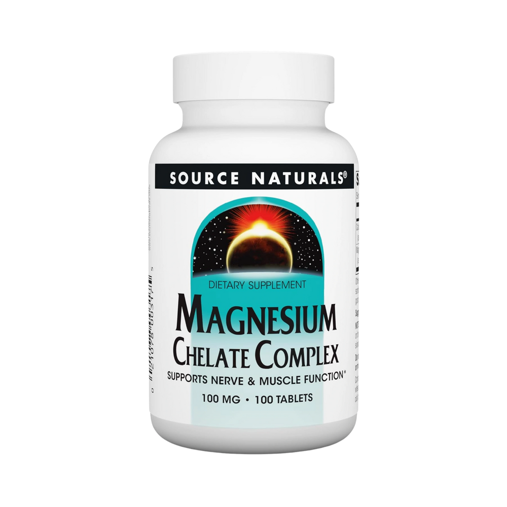 Source Naturals, Magnesium Chelate Complex, 100 Tablets