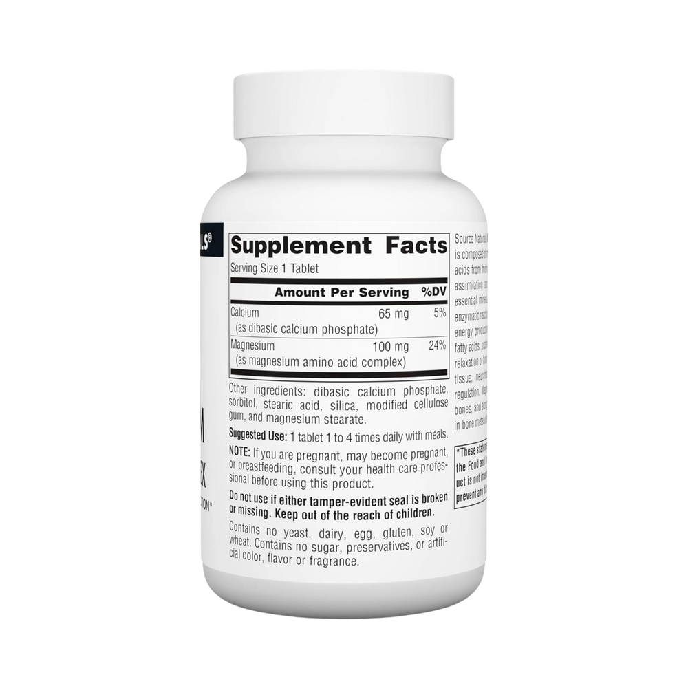 Source Naturals, Magnesium Chelate Complex, 100 Tablets