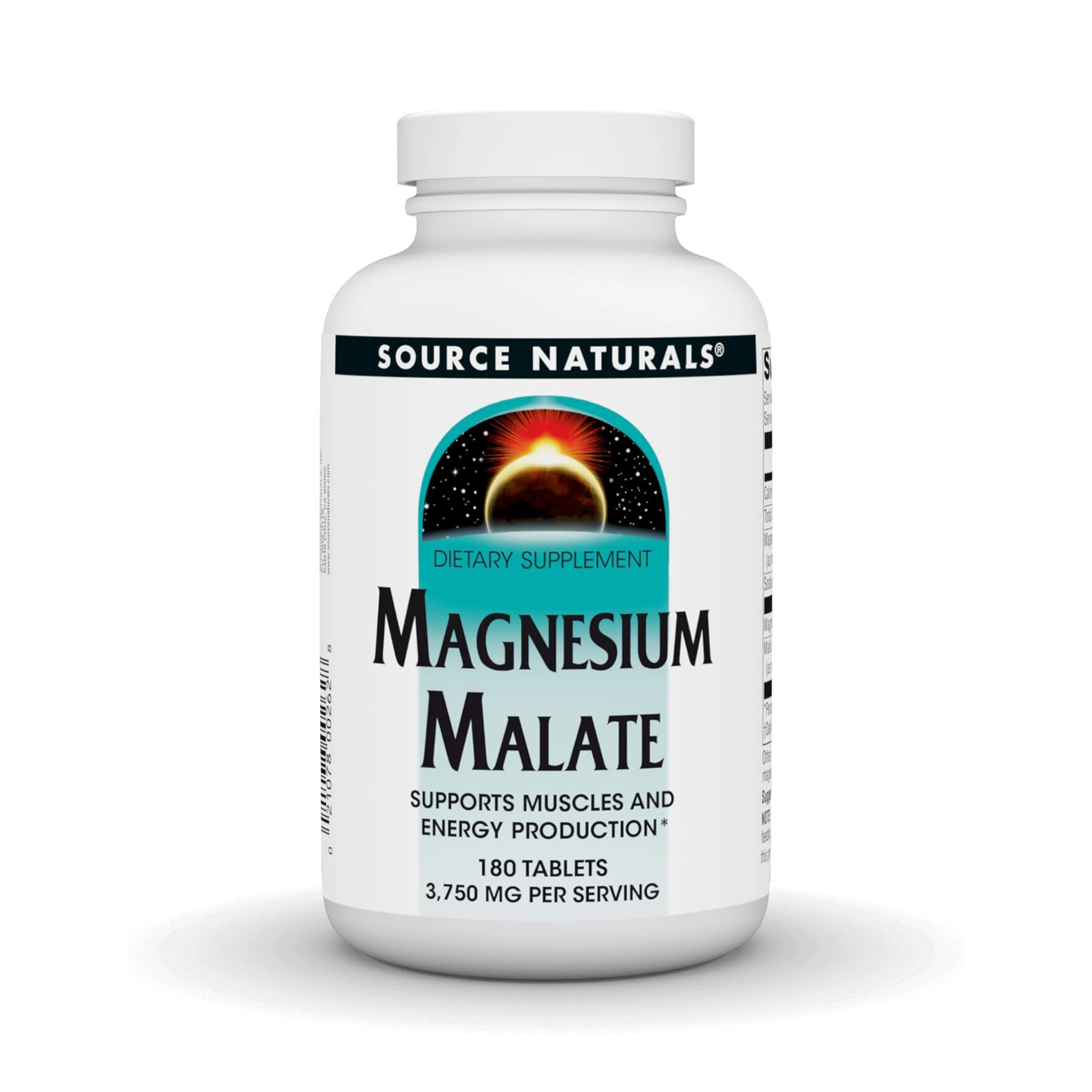 Source Naturals, Magnesium Malate, 1250 Mg, 180 Tablets