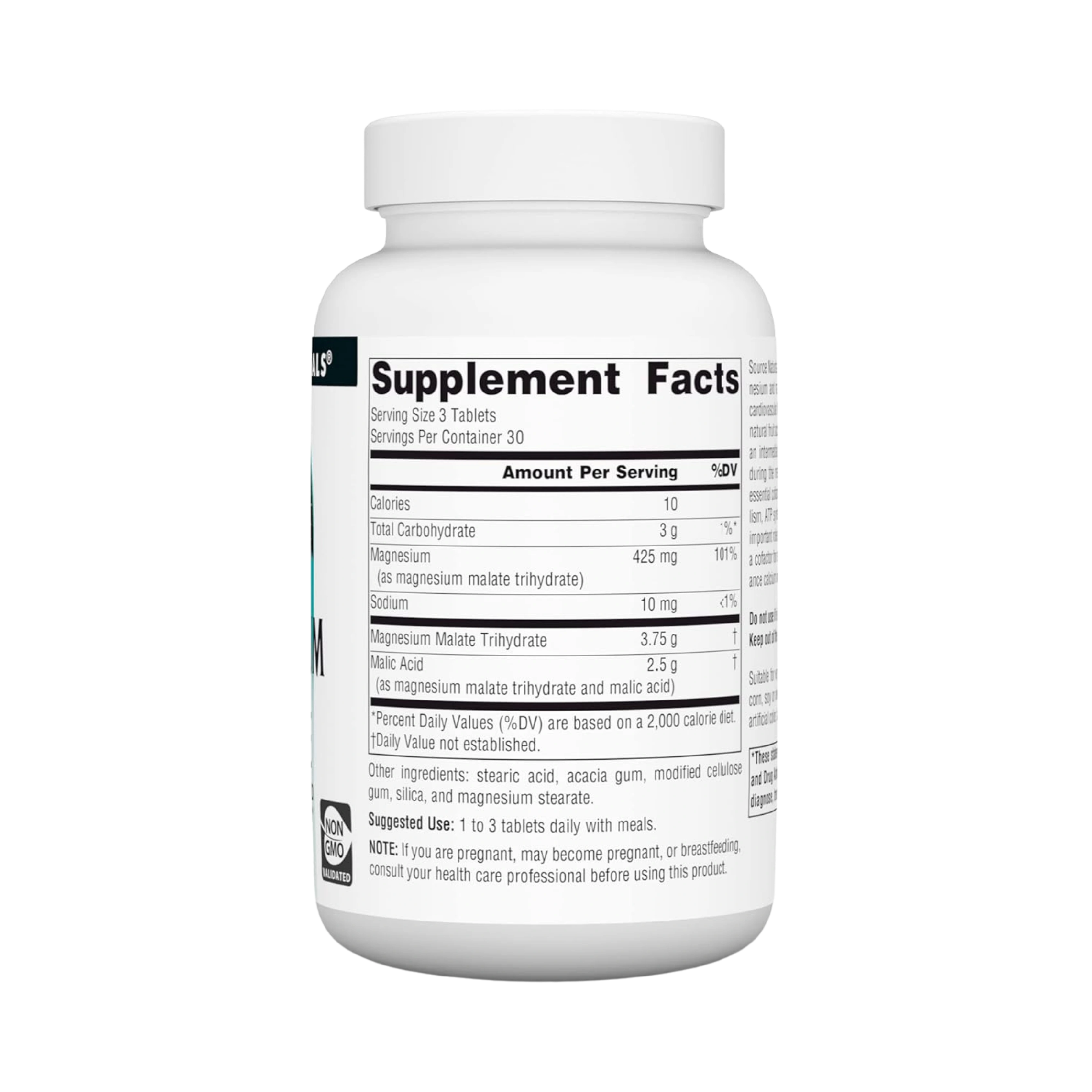 Source Naturals, Magnesium Malate, 1250 Mg, 90 Tablets